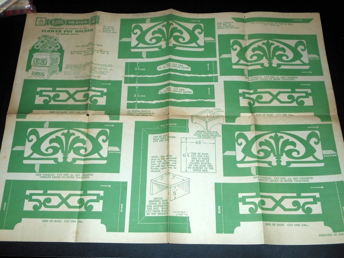 Fretwork Tavola n° 2372 Hobbies Design - Flower Pot Holder …