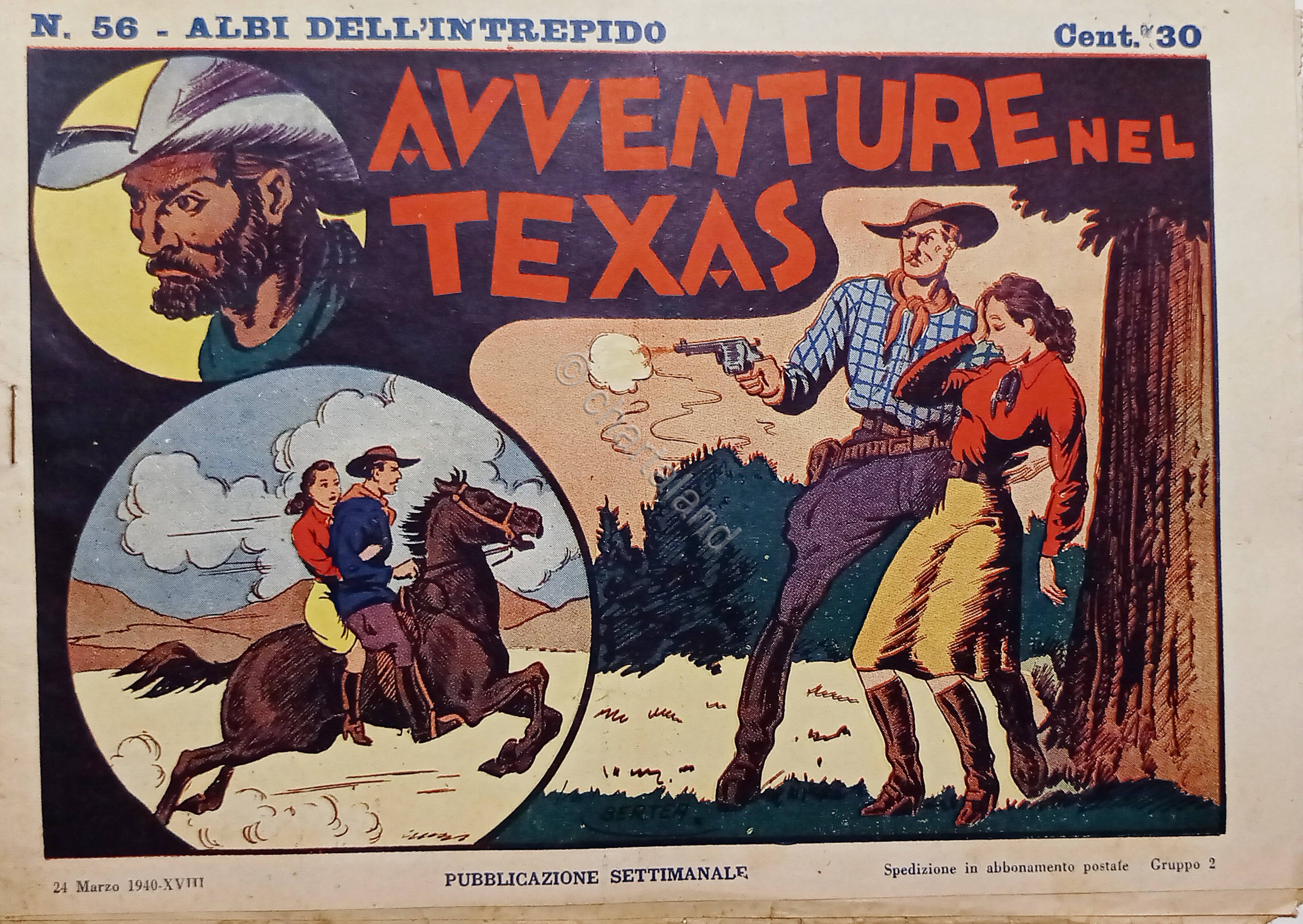 Fumetti - Albi dell'Intrepido N. 56 - Avventure nel Texas …