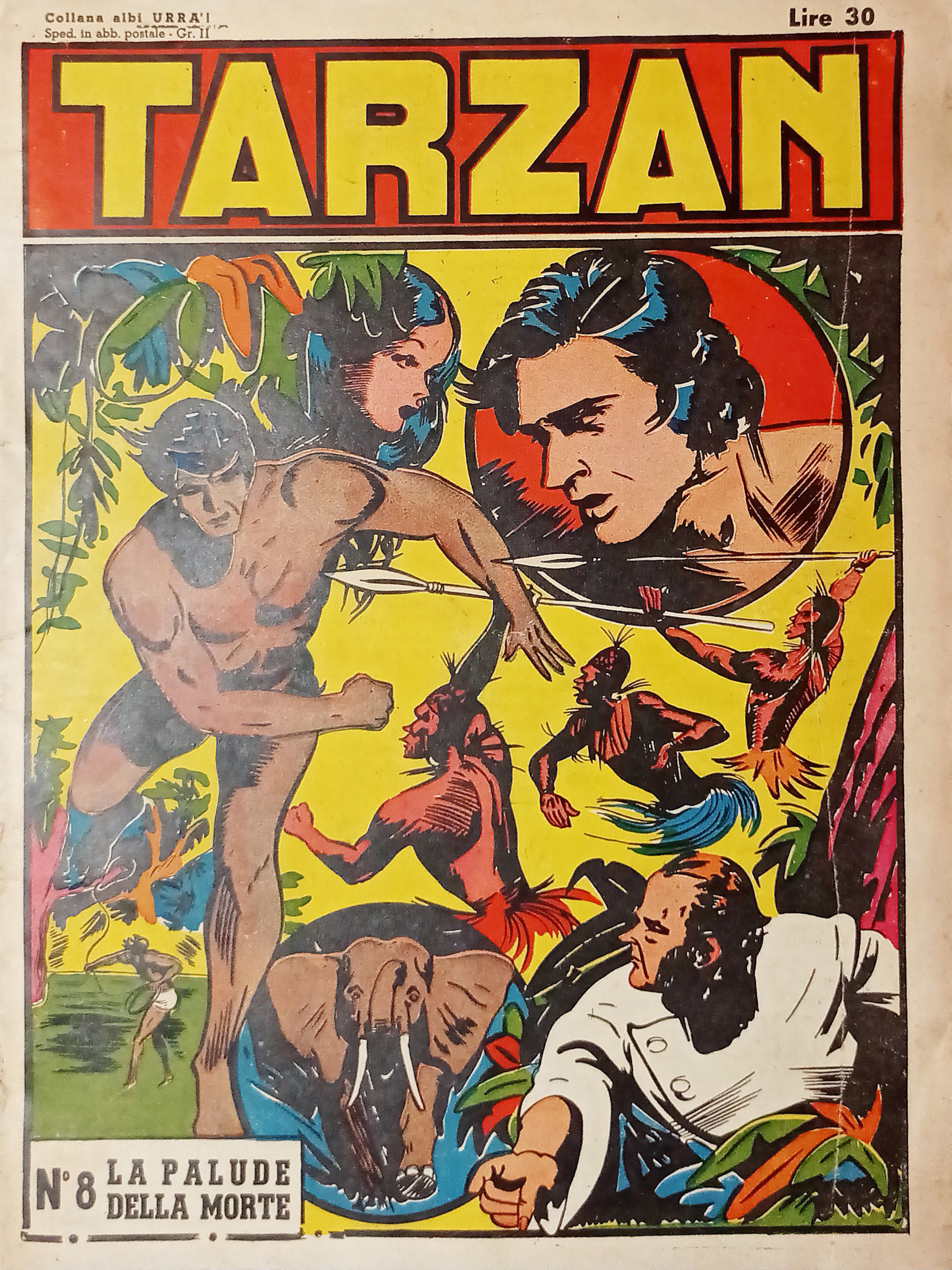 Fumetti Albi Urrà - Tarzan N. 8 - La Palude …