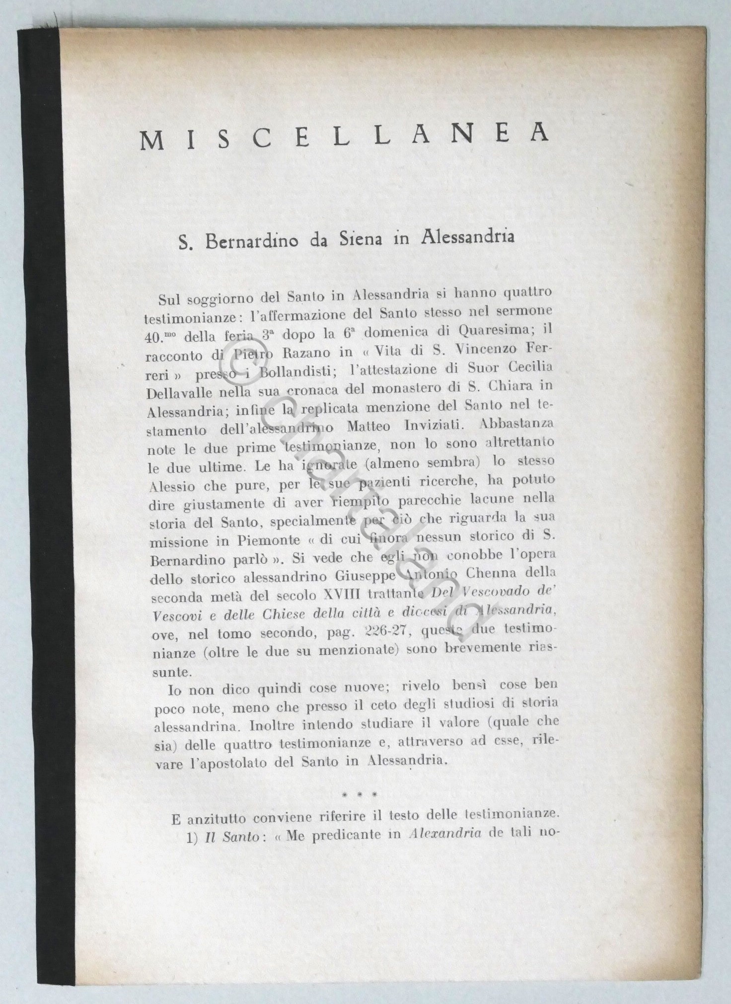 G. Burroni - S. Bernardino da Siena in Alessandria - …