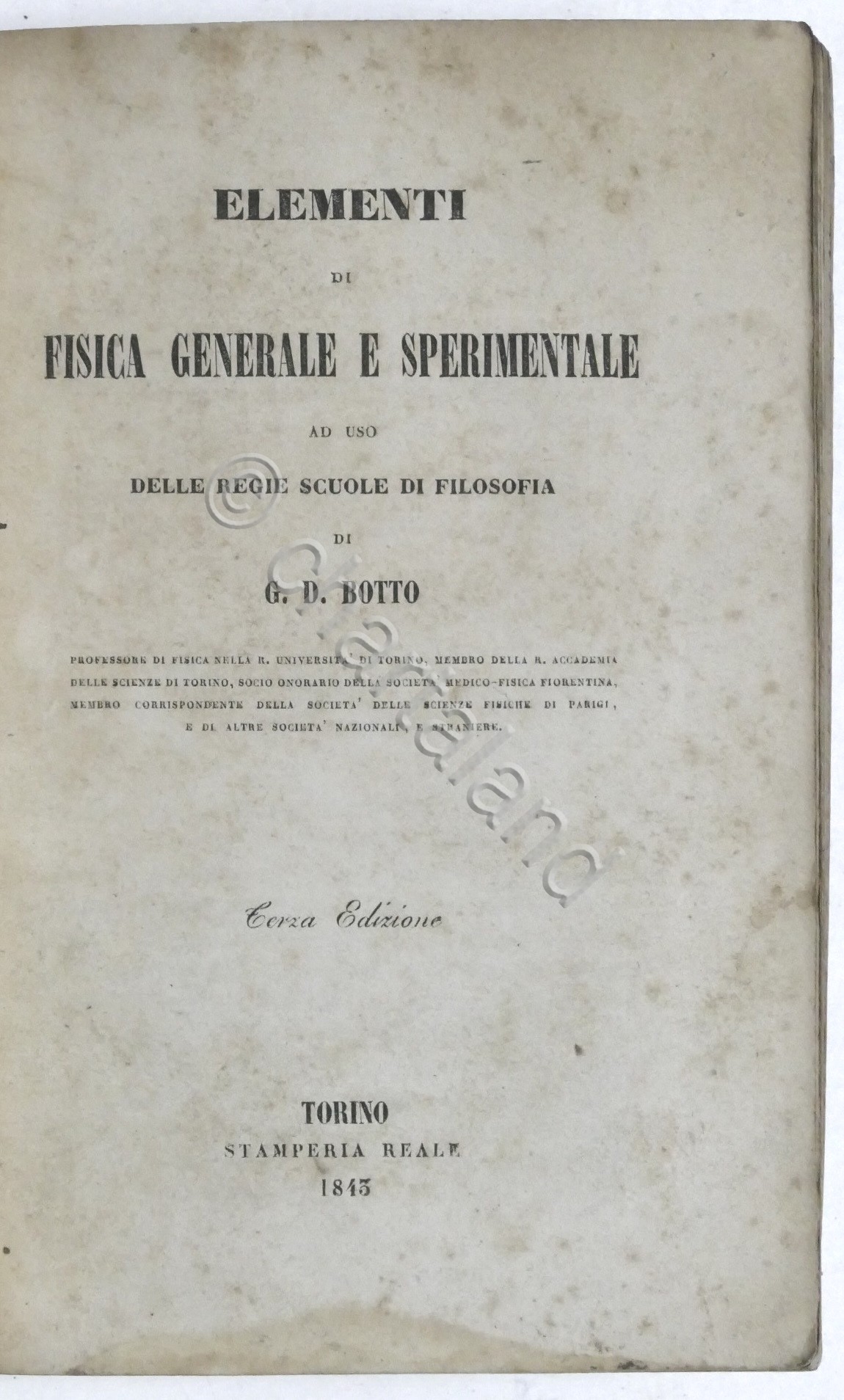 G.D. Botto - Elementi di fisica generale e sperimentale - …