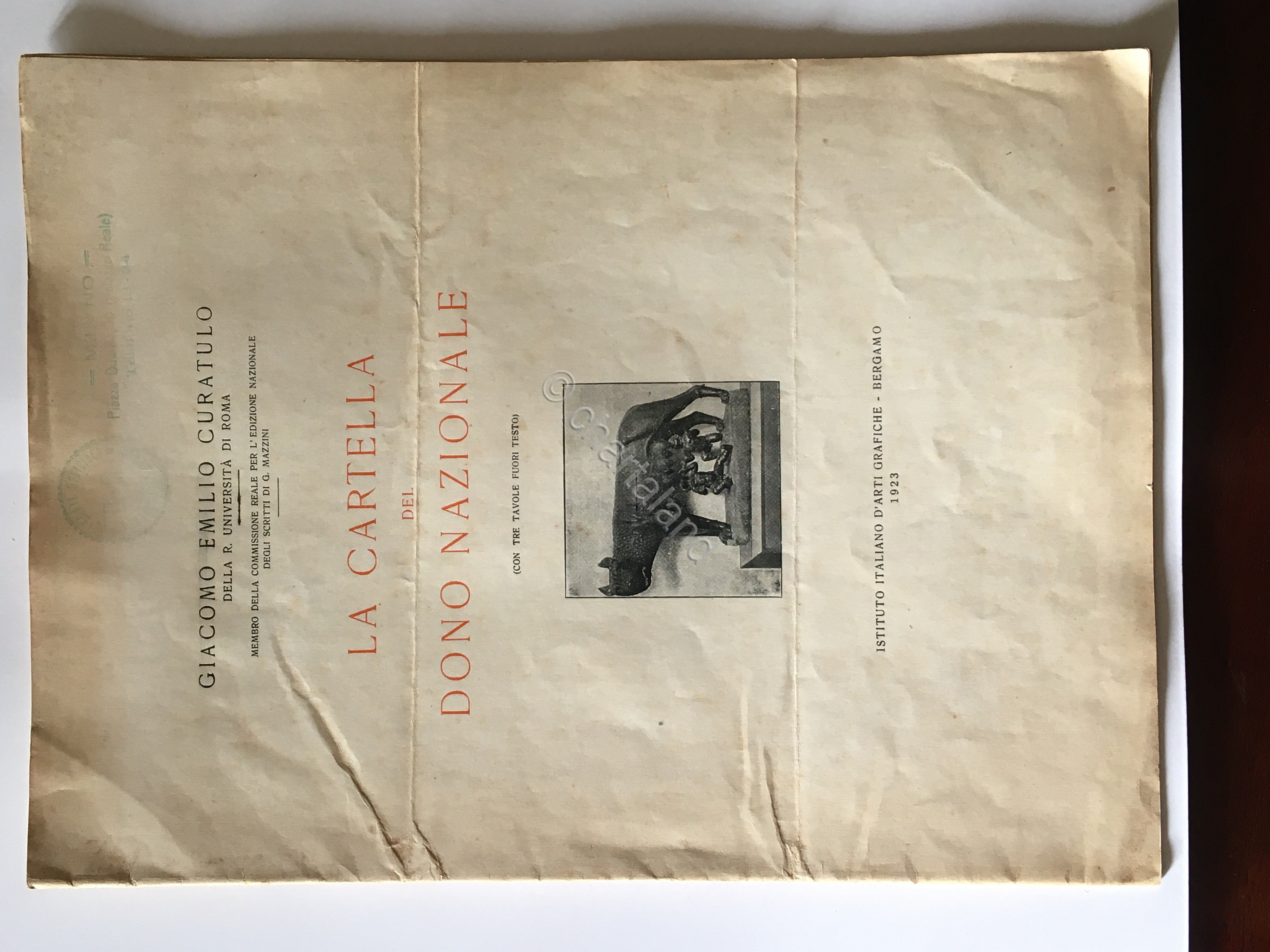 G. E. Curatulo - La cartella del dono nazionale - …