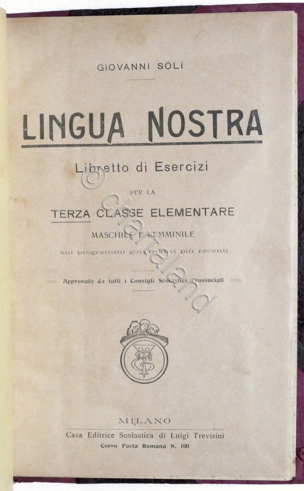 G. Soli - Lingua Nostra - Libretto esercizi per terza …