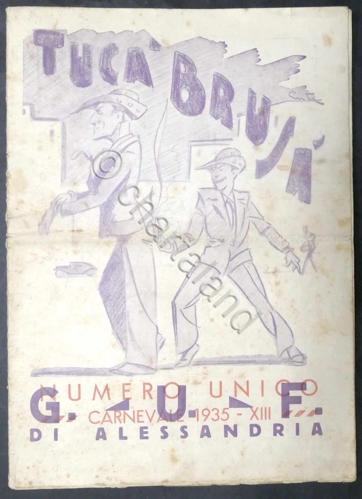 G.U.F. di Alessandria - Carnevale 19235 - Tucà Brusà - …