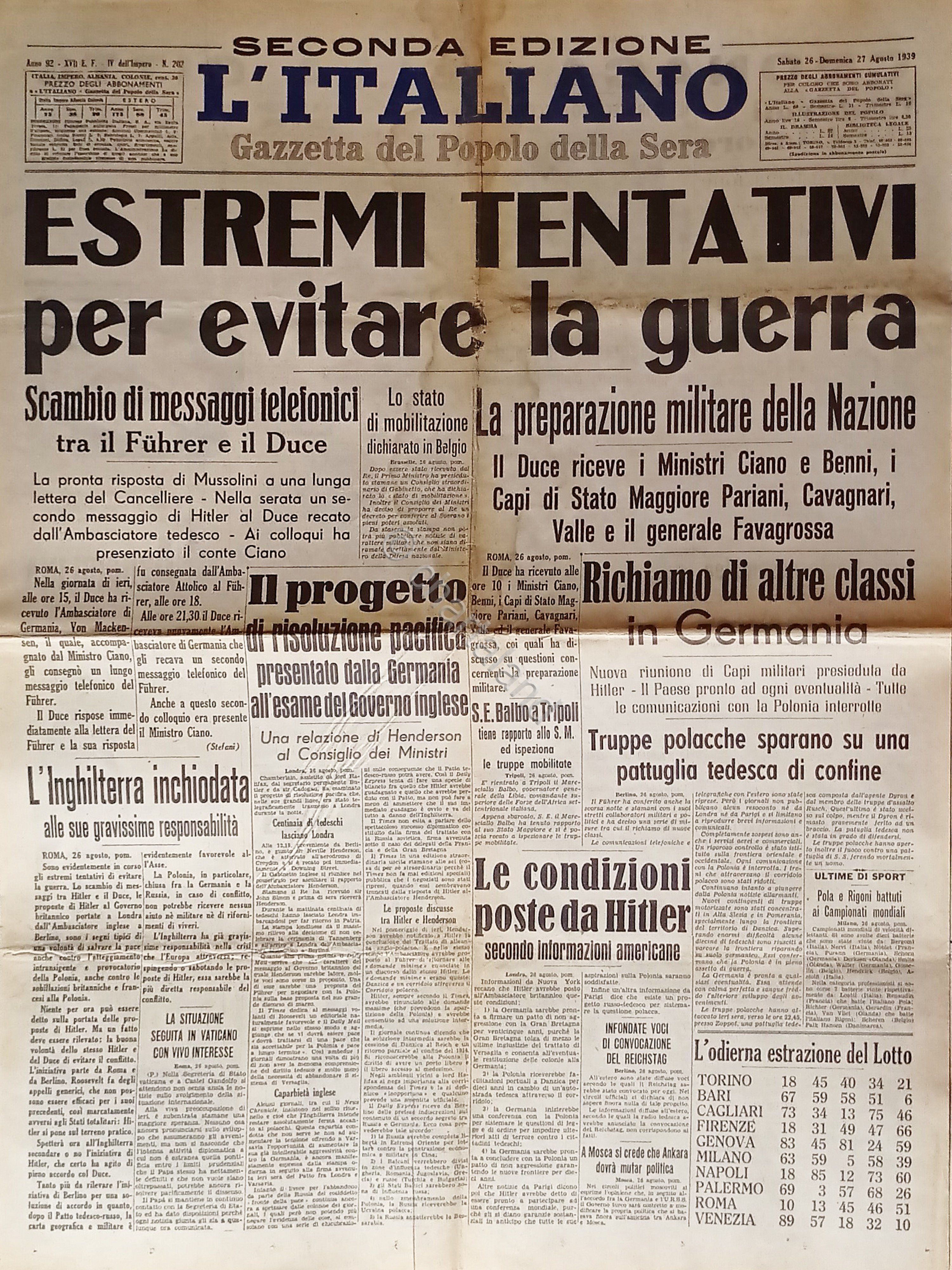 Gazzetta del Popolo della Sera - L'Italiano N. 202 - …