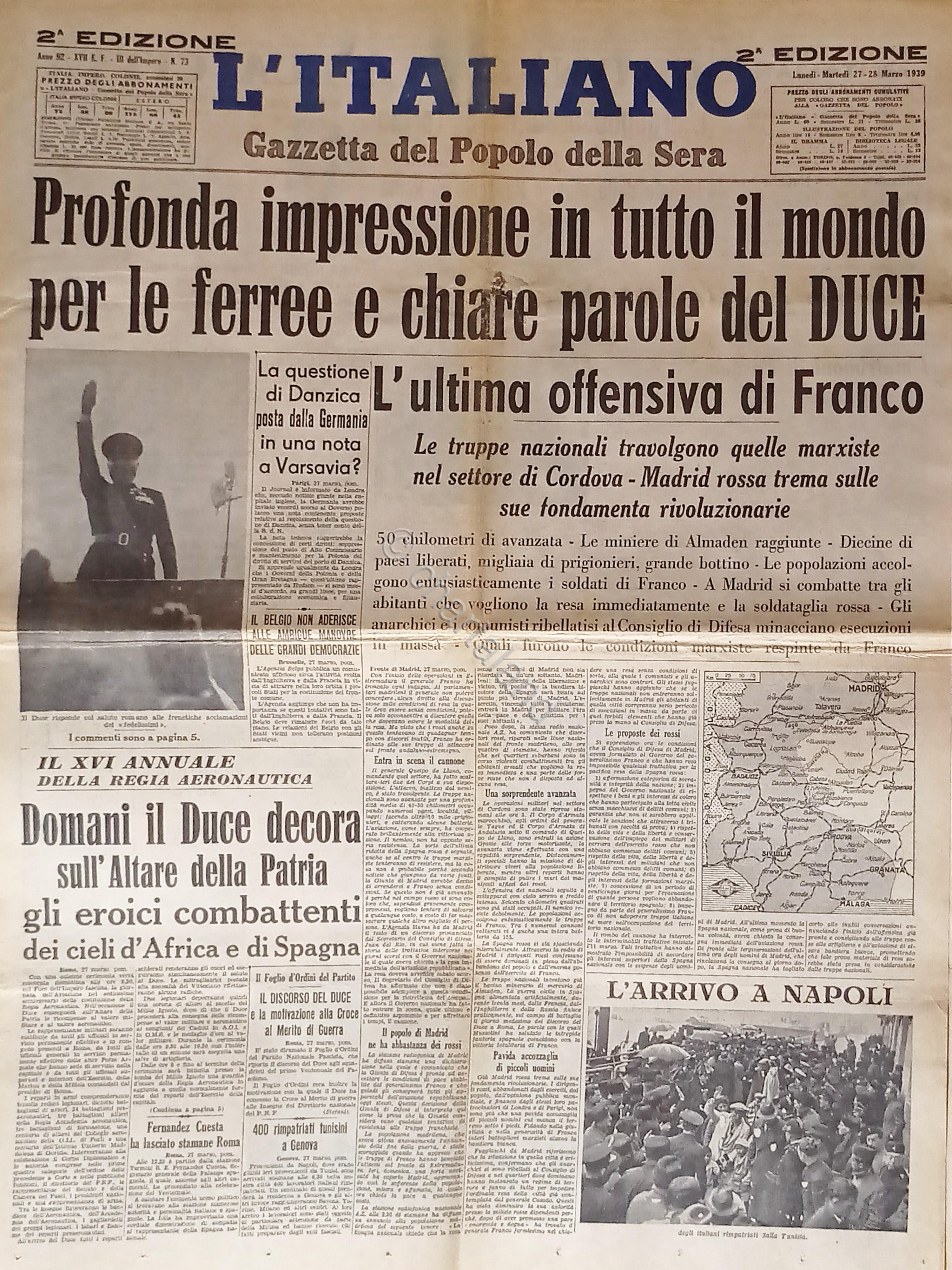 Gazzetta del Popolo della Sera - L'Italiano N. 73 - …