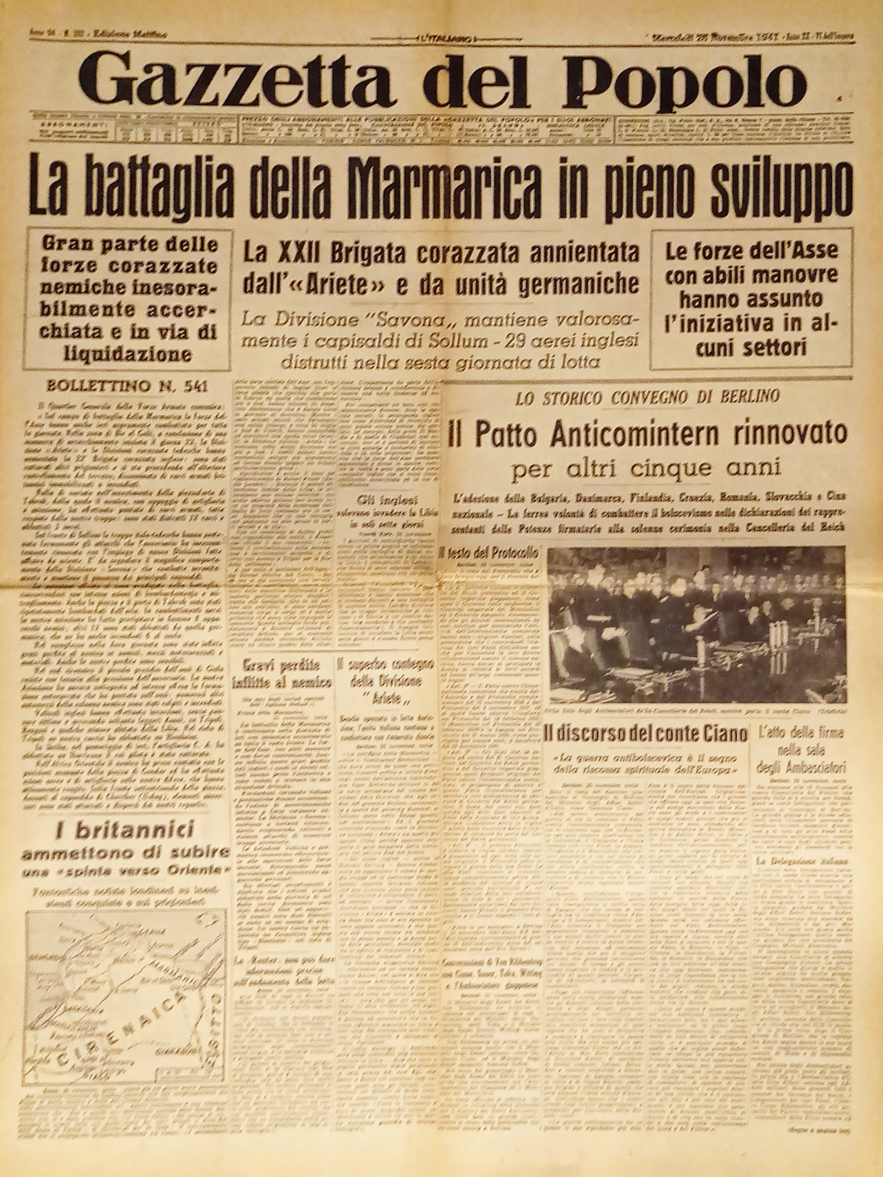 Gazzetta del Popolo N. 282 - 1941 La battaglia della …