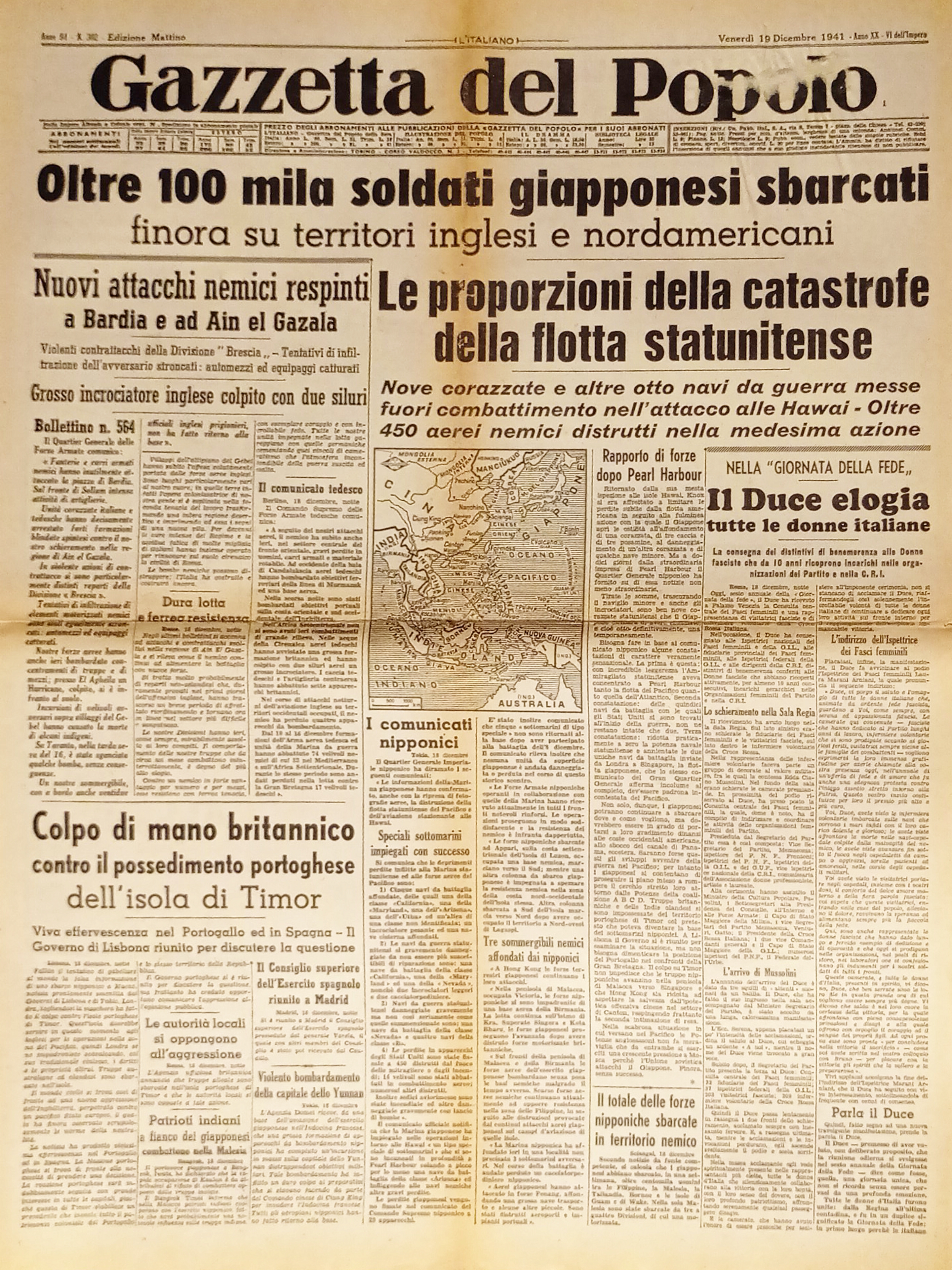 Gazzetta del Popolo N. 302 - 1941 Oltre 100 mila …