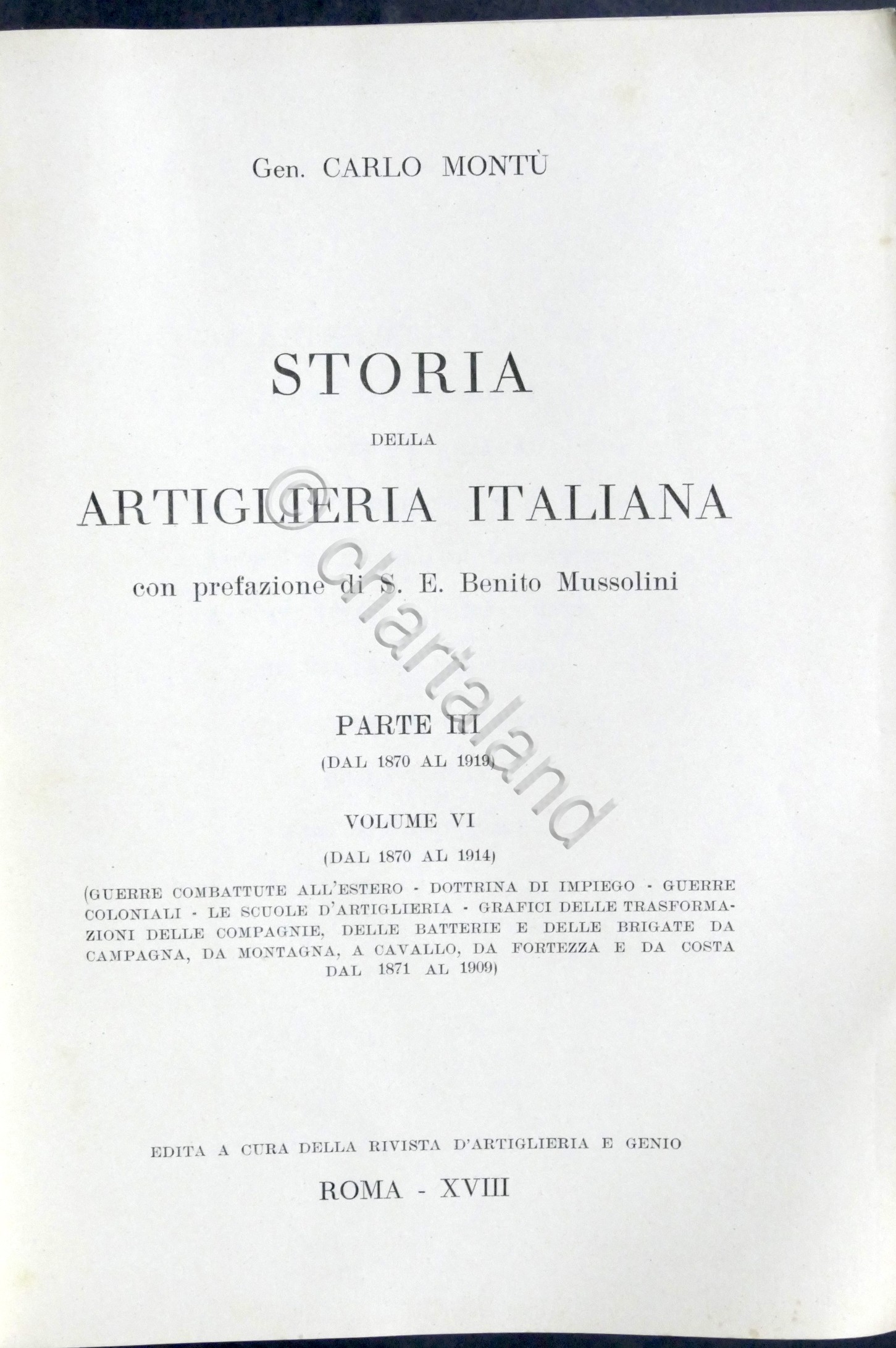 Gen. Carlo Montù - Storia della Artiglieria Italiana - Parte …