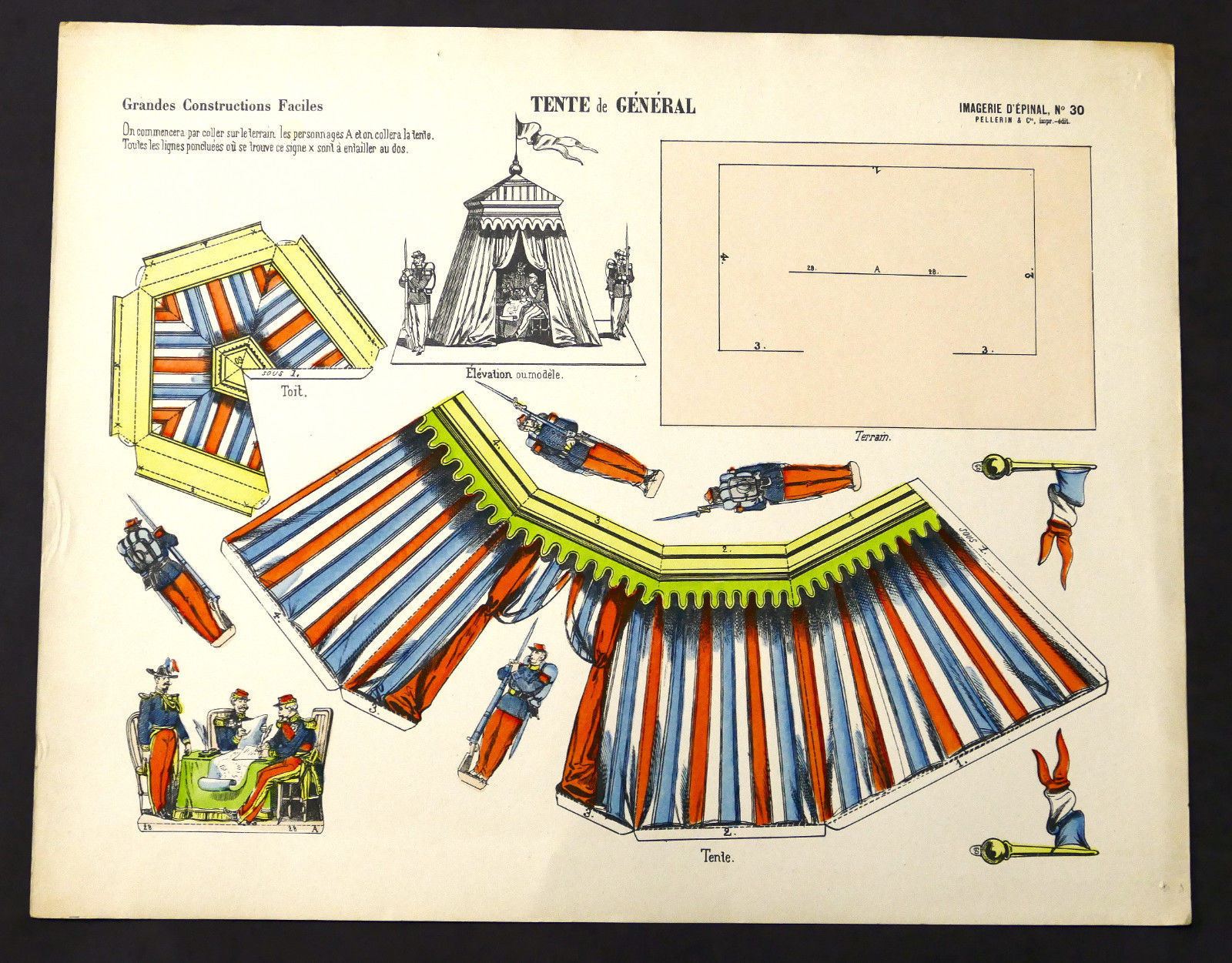 Gioco Costruzione - Imagerie d'Epinal N° 30 Tente de General …