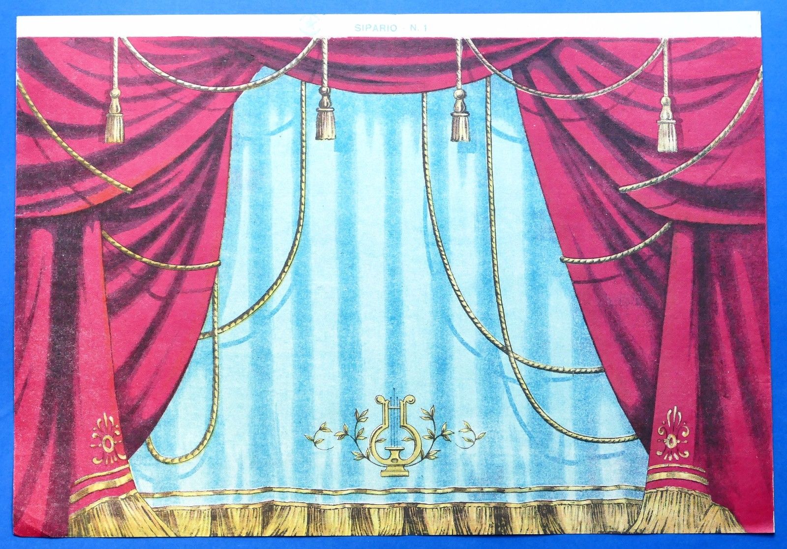 Gioco Vintage Sfondo Teatro Burattini - Sipario N° 1 Marca …