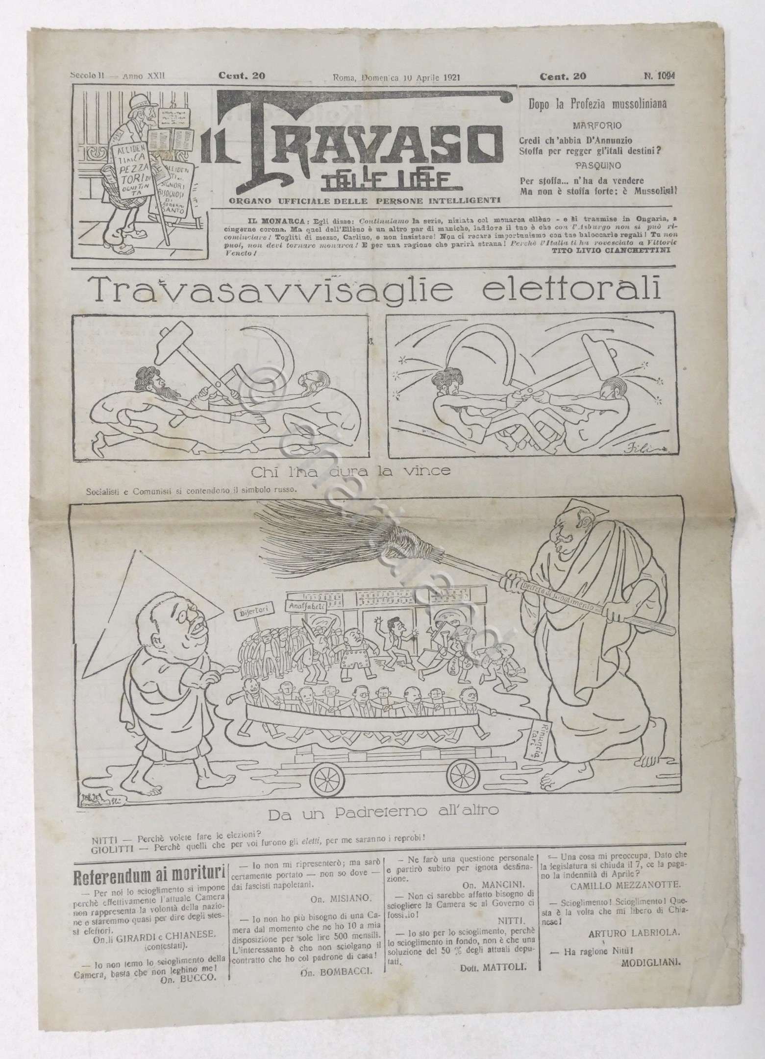 Giornale Umoristico - Il Travaso delle Idee - N. 1094 …