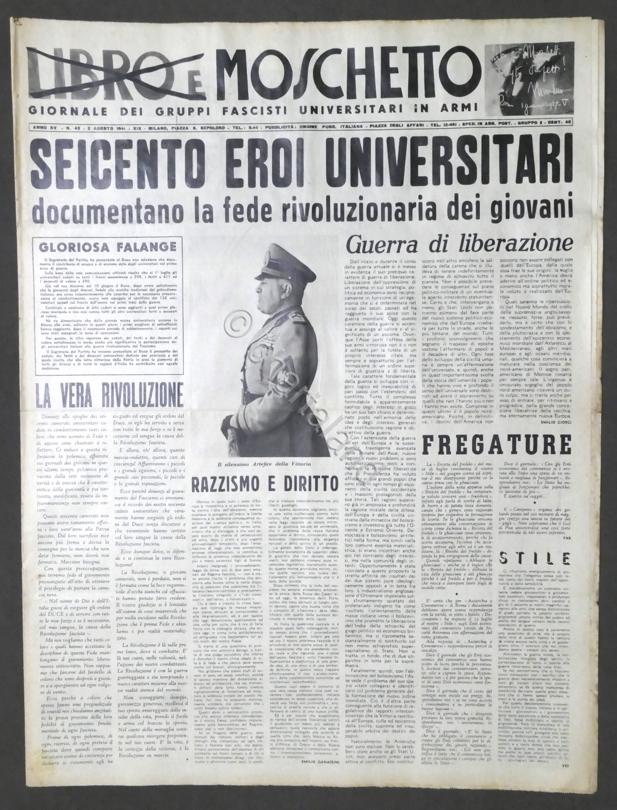 Giornale - Libro e Moschetto - Anno XV - N. …