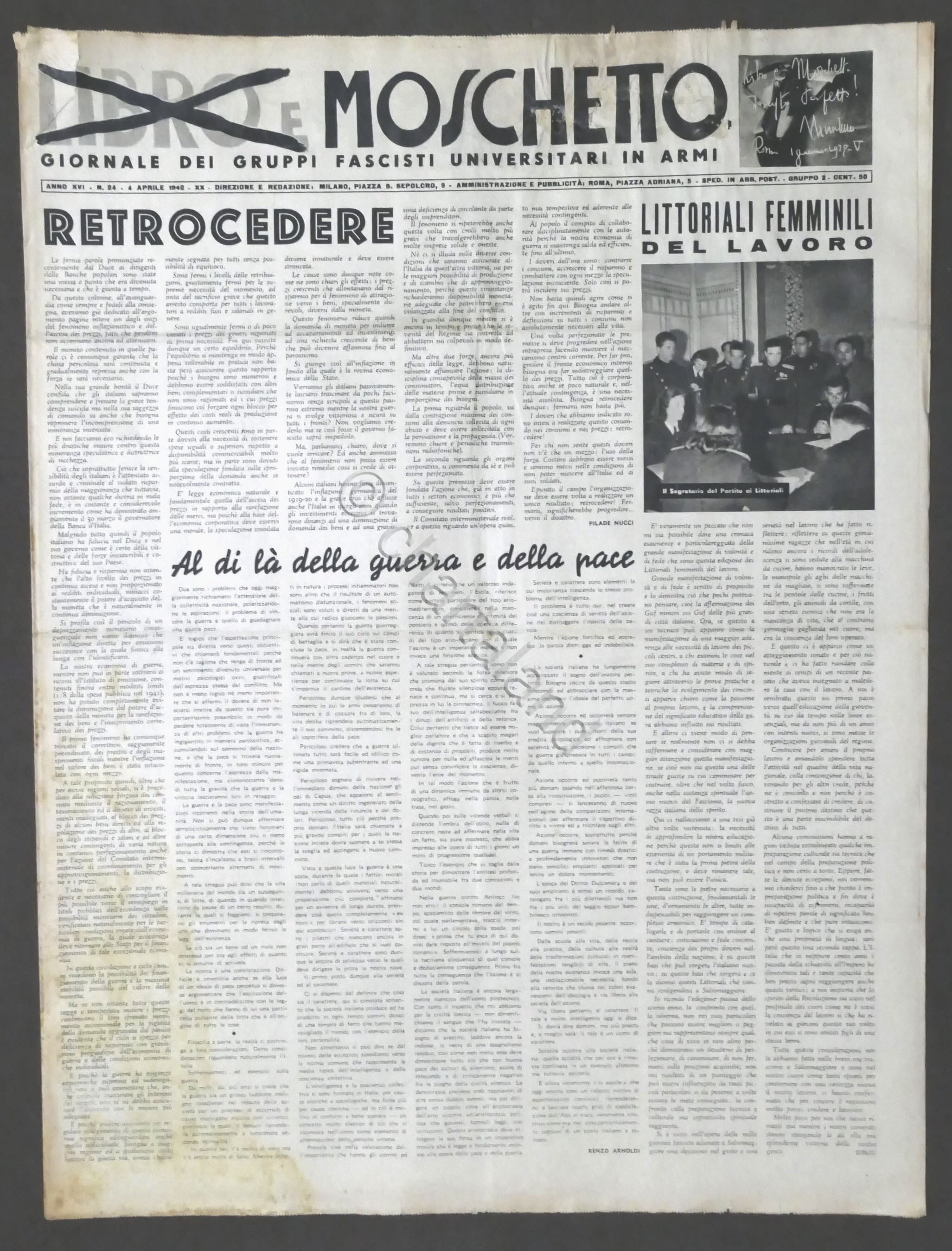 Giornale - Libro e Moschetto - Anno XVI - N. …