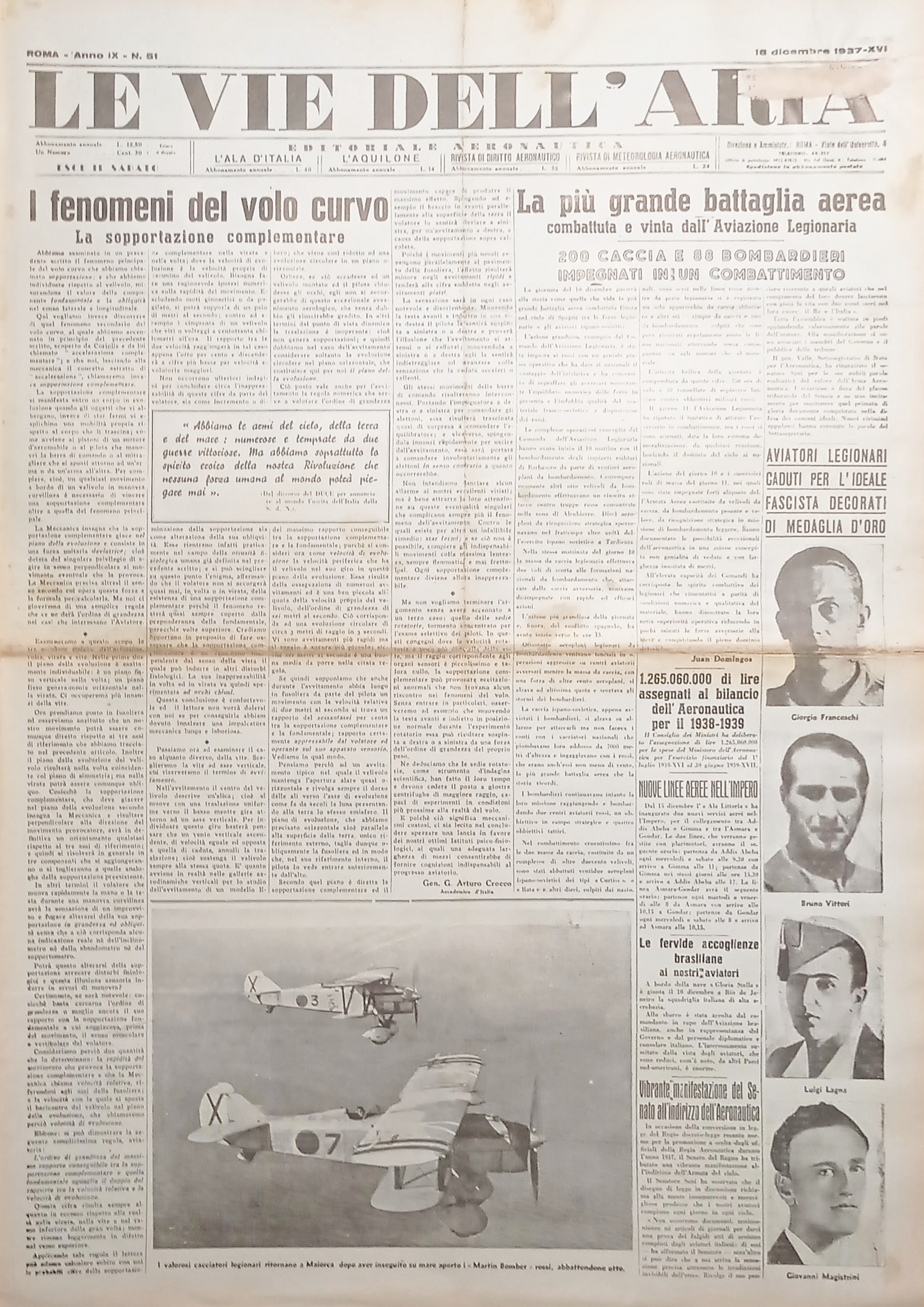 Giornale Aeronautica - Le Vie dell'Aria N. 51 La più …