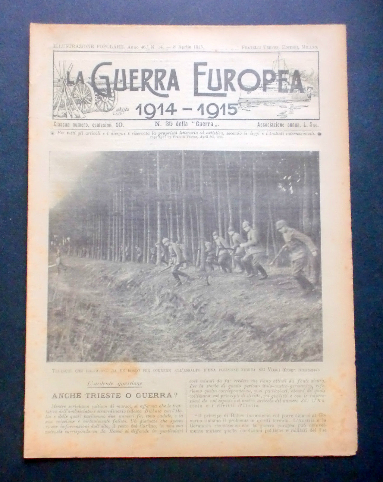 Giornale delle Famiglie - L'Illustrazione Popolare - Guerra Europea N° …