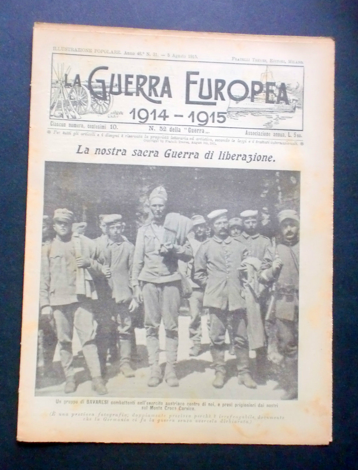 Giornale delle Famiglie - L'Illustrazione Popolare - Guerra Europea N° …