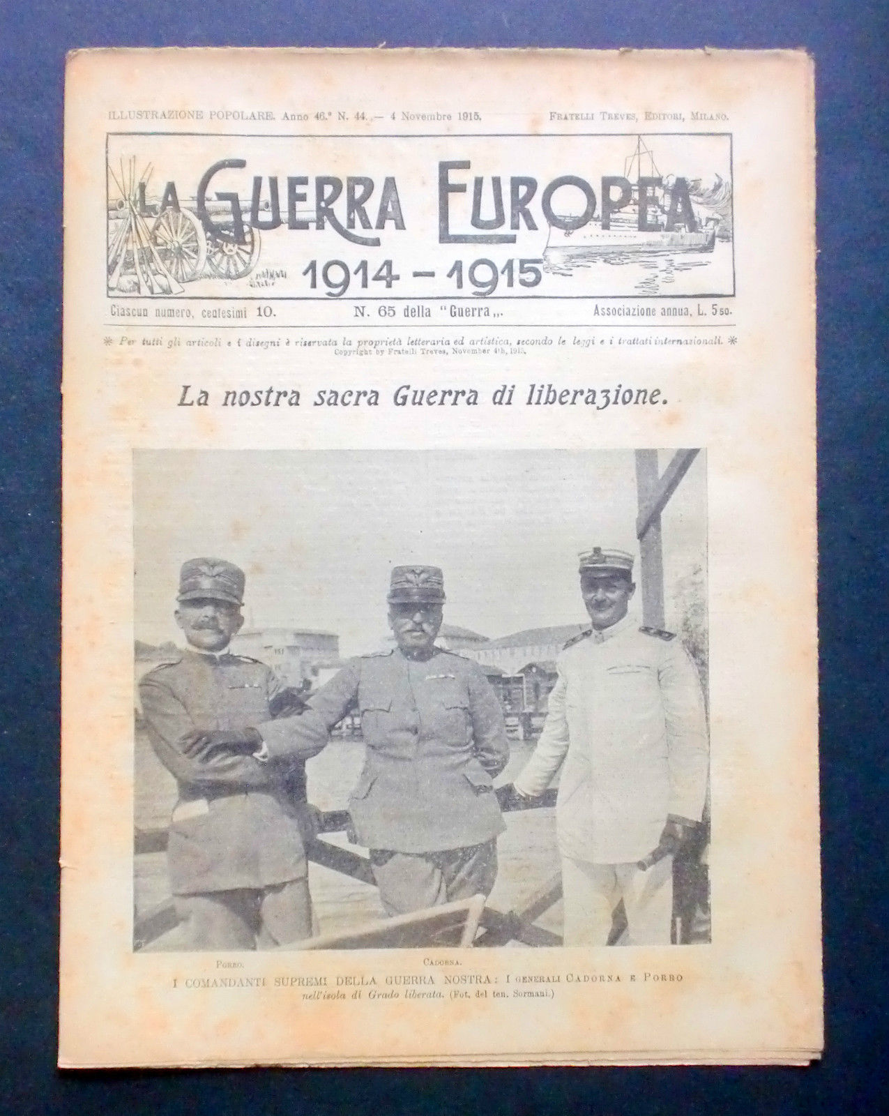 Giornale delle Famiglie - L'Illustrazione Popolare - Guerra Europea N° …