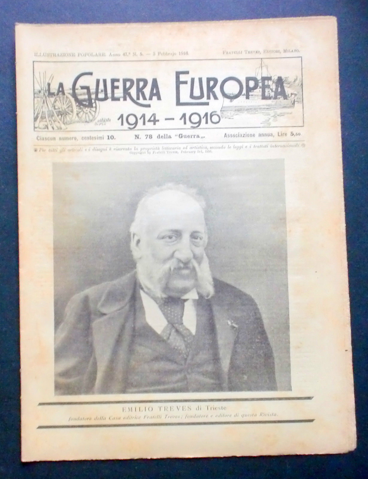 Giornale delle Famiglie - L'Illustrazione Popolare - Guerra Europea N° …