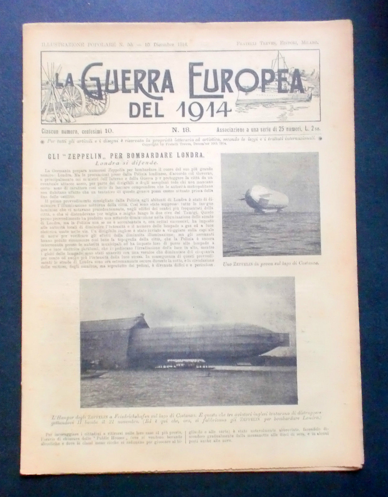 Giornale delle Famiglie - L'Illustrazione Popolare - Guerra Europea N° …