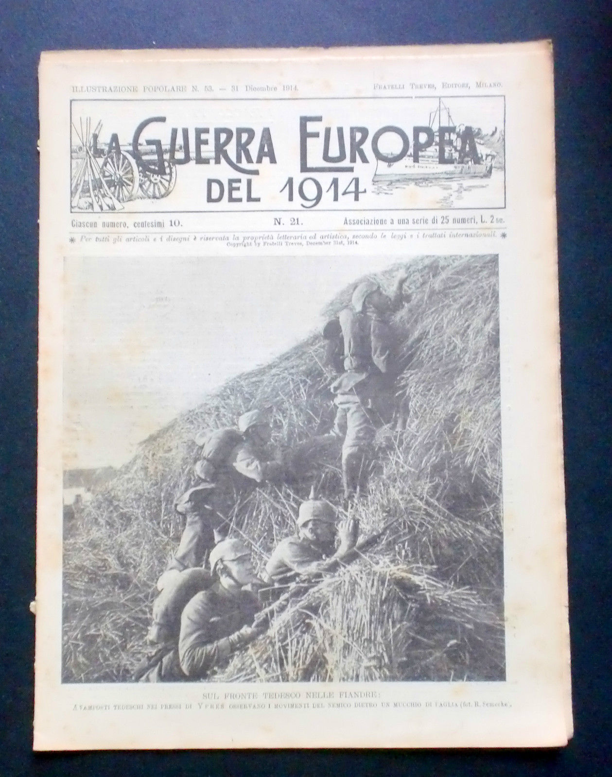 Giornale delle Famiglie - L'Illustrazione Popolare - Guerra Europea N° …