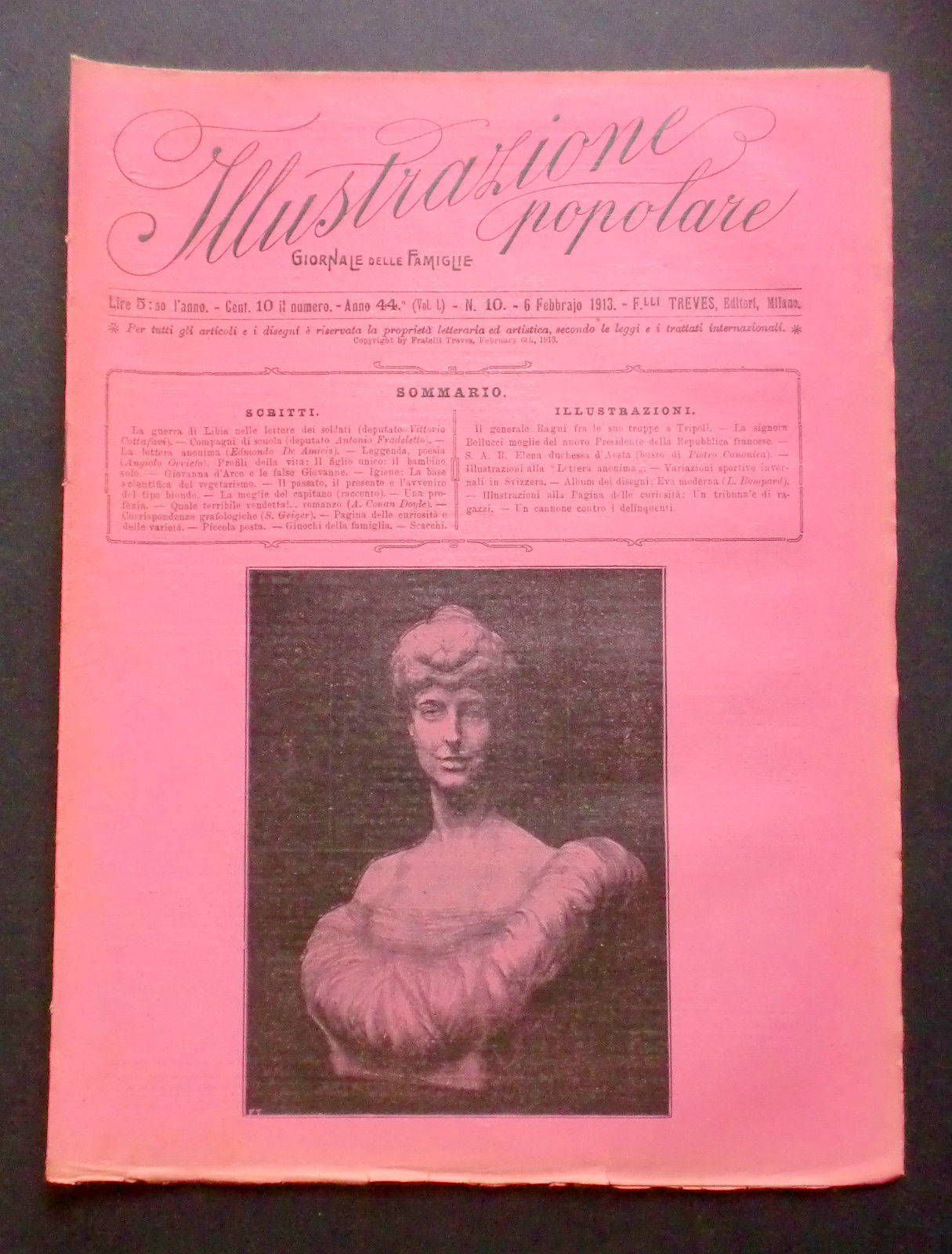 Giornale delle Famiglie - L'Illustrazione Popolare Guerra Italo-Turca N° 10 …