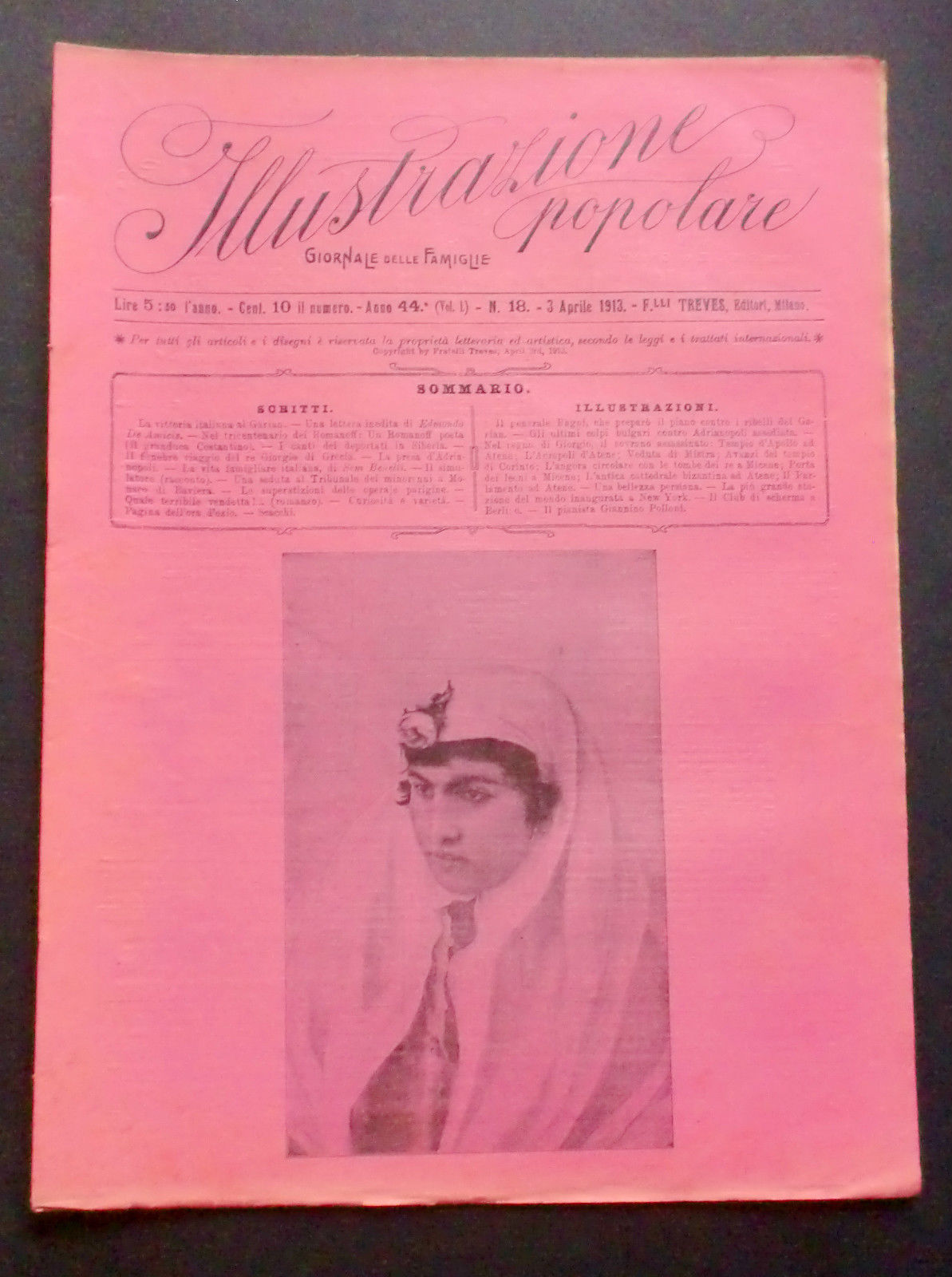 Giornale delle Famiglie - L'Illustrazione Popolare Guerra Italo-Turca N° 18 …
