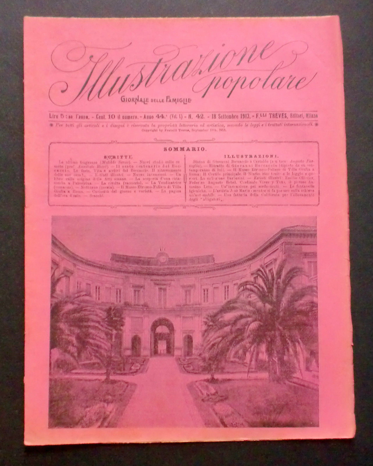 Giornale delle Famiglie - L'Illustrazione Popolare Guerra Italo-Turca N° 42 …