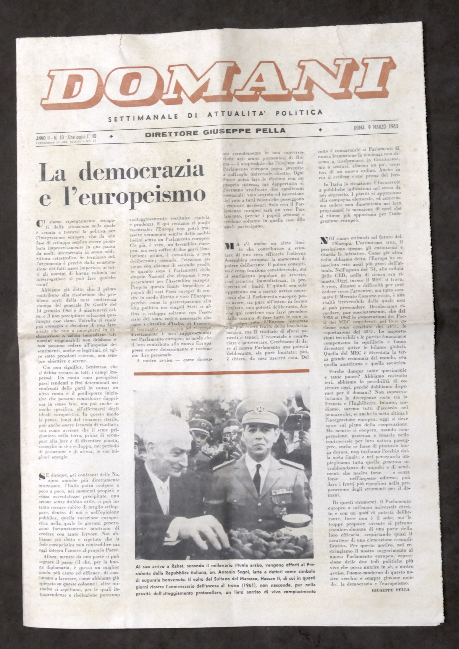 Giornale di Attualità Politica - Domani N. 10 - Direttore …