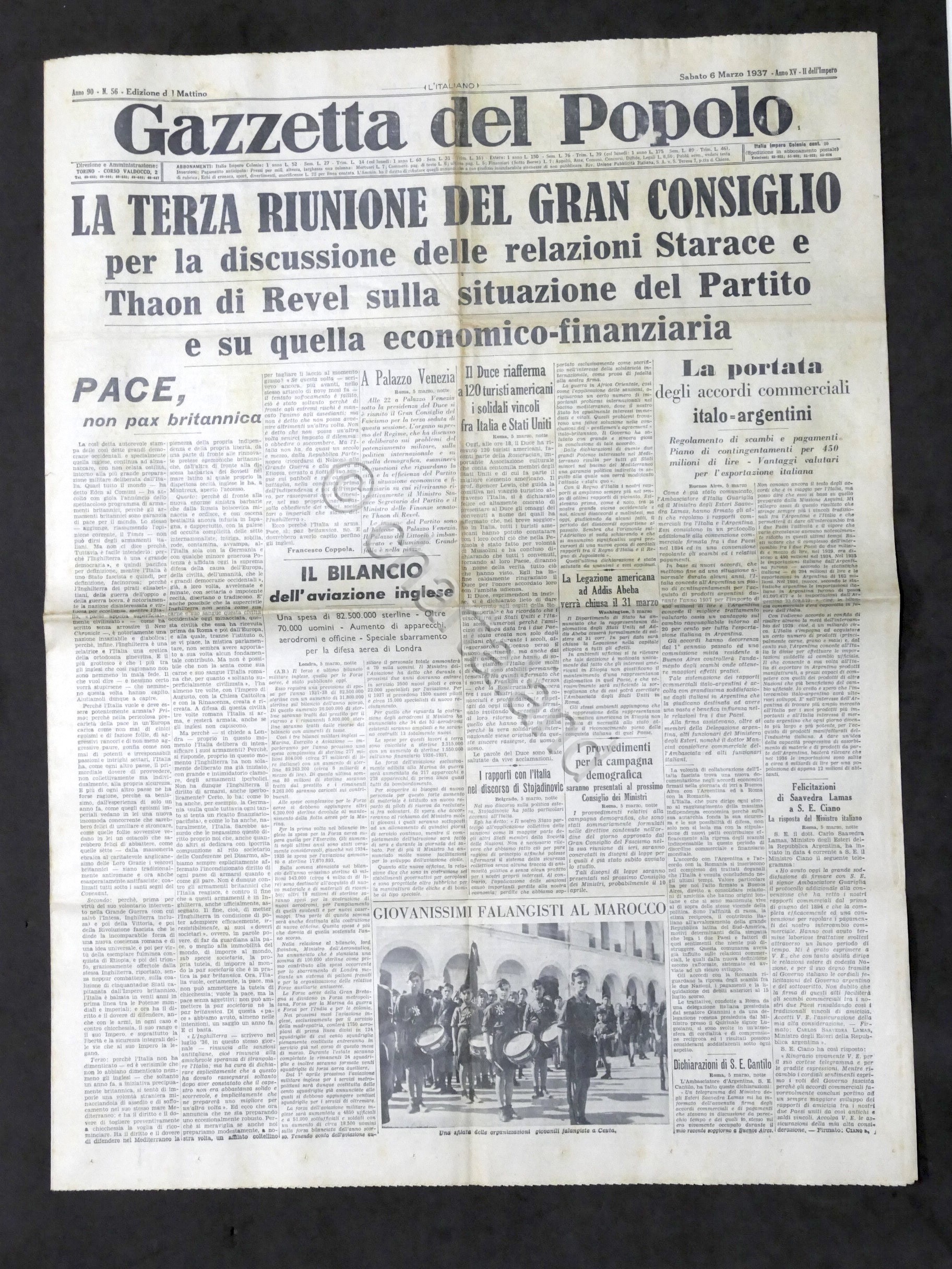 Giornale Gazzetta del Popolo N. 56 - La terza riunione …