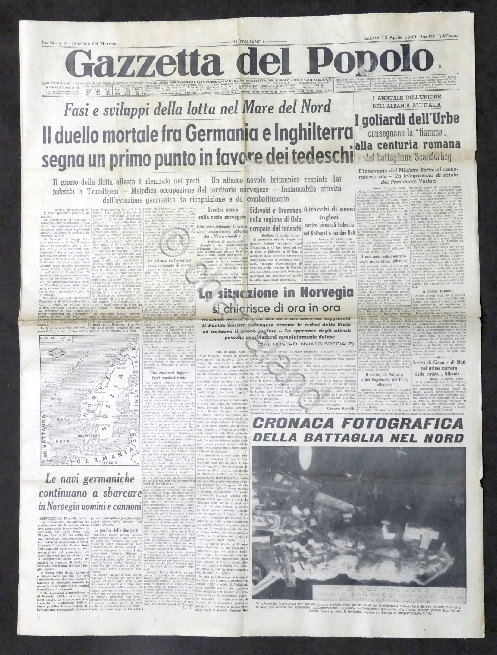 Giornale Gazzetta del Popolo N.90 Duello mortale tra Germania e …