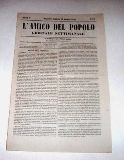 Giornale L'Amico del Popolo - Pinerolo - Anno I - …
