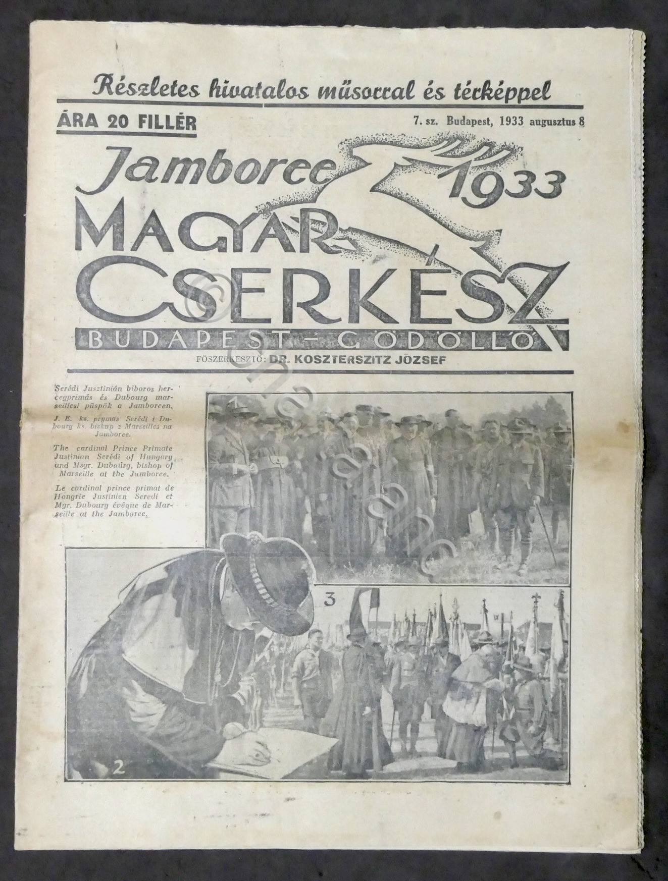 Giornale Raduno Scout in Ungheria 4º Jamboree mondiale dello scoutismo …