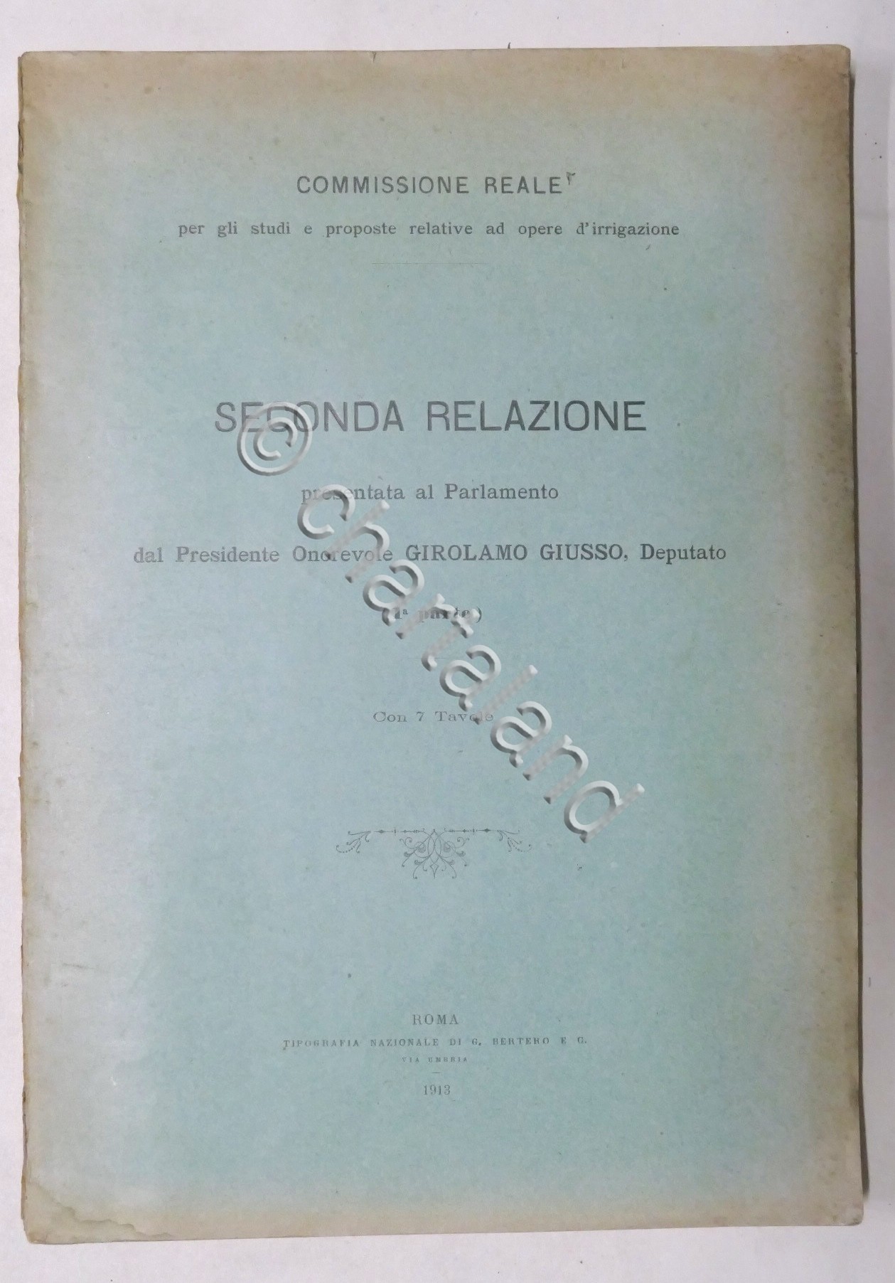 Giusso - Seconda Relazione studi e proposte relative ad opere …