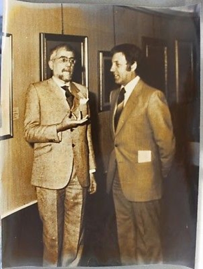 Grande foto spettacolo - Prof Gianluigi Marianini e pittore Elirio …