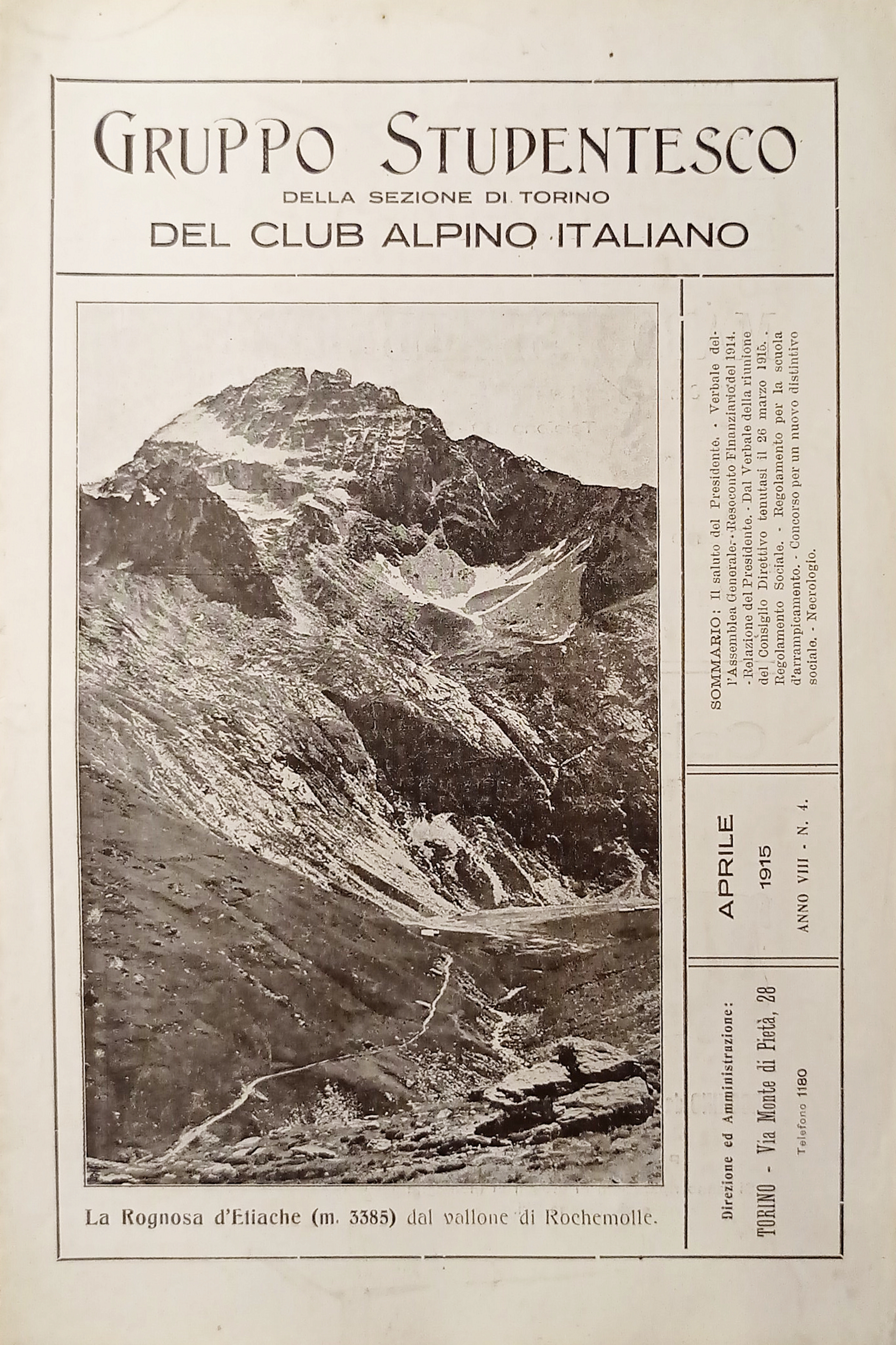 Gruppo Studentesco della Sezione di Torino del Club Alpino Italiano …