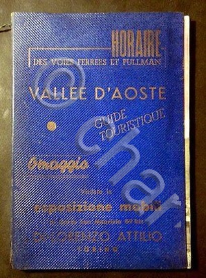 Guida Turistica Valle d' Aosta - Orario ferroviario automobilistico - …