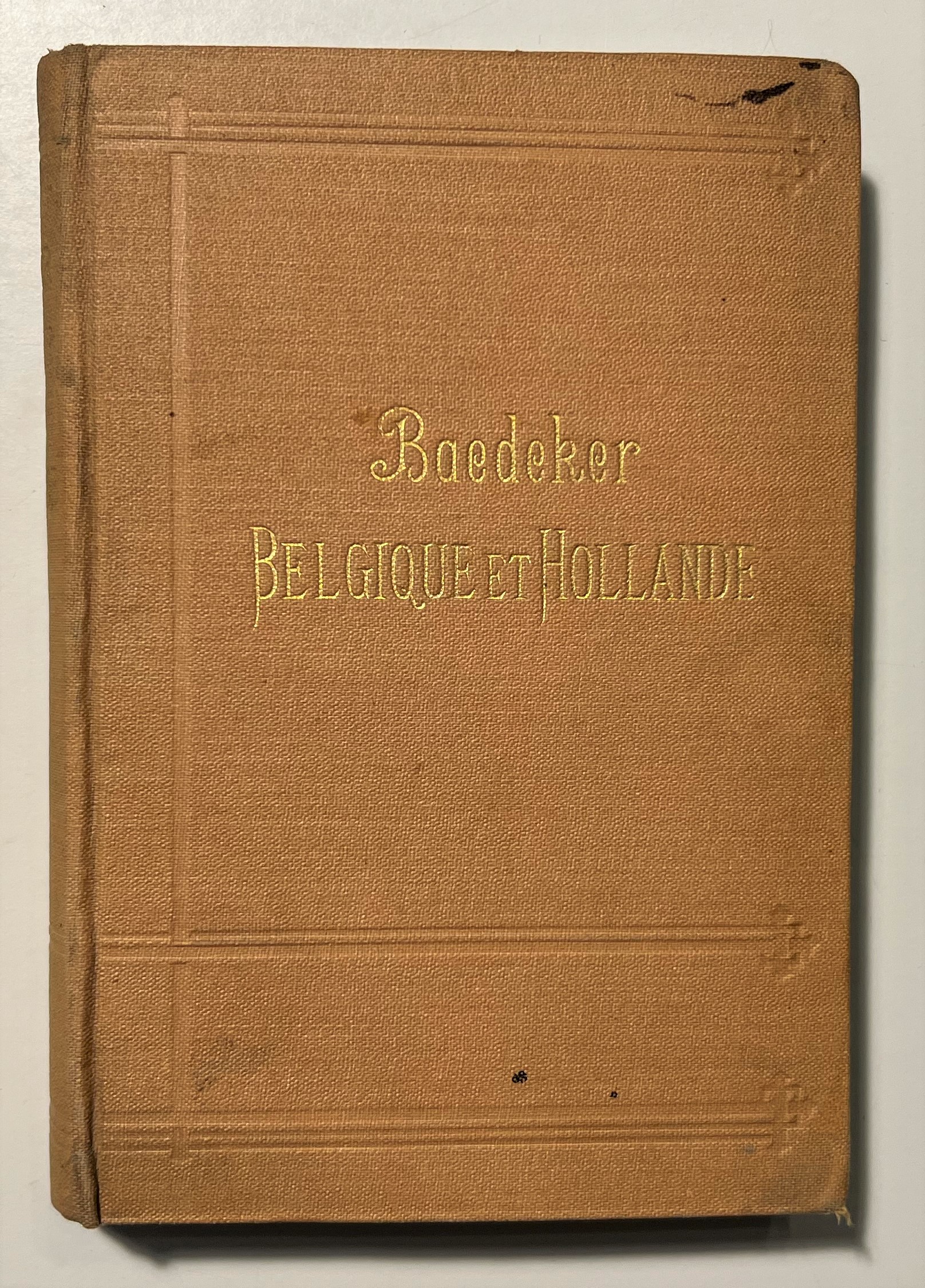 Guide Baedeker - Belgique et Hollande - ed. 1888