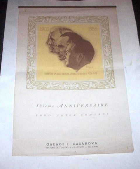 Henry Ford Calendario Ford Motor Company - 50° anniversario - …