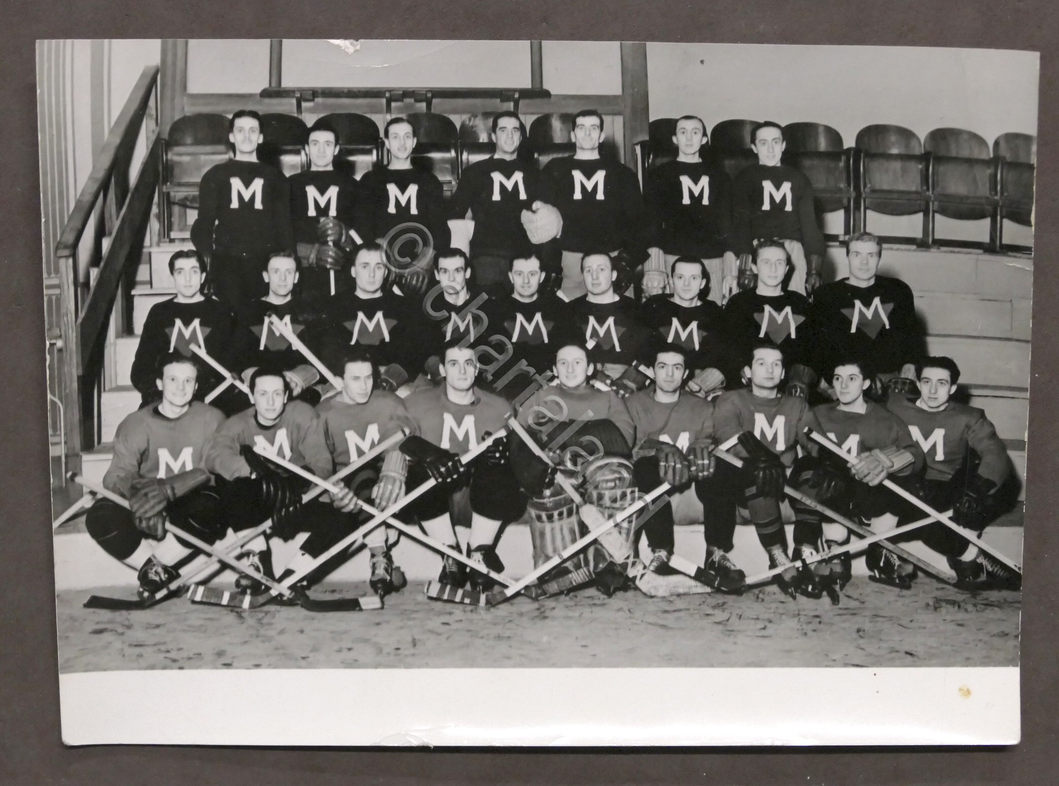 Hockey su ghiaccio - Fotografia Squadra Hockey Club Milano - …