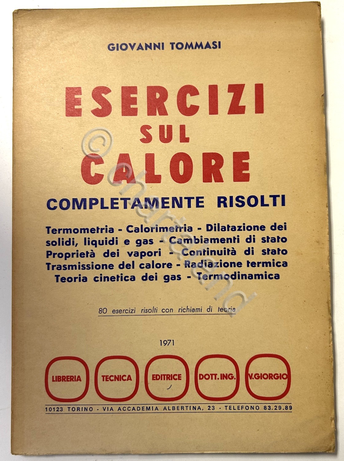 HVAC - Tommasi - Esercizi sul calore completamente risolti - …