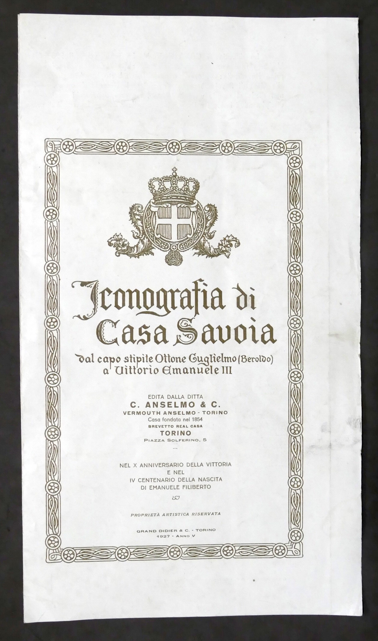 Iconografia di Casa Savoia da Ottone Guglielmo a Vittorio Emanuele …