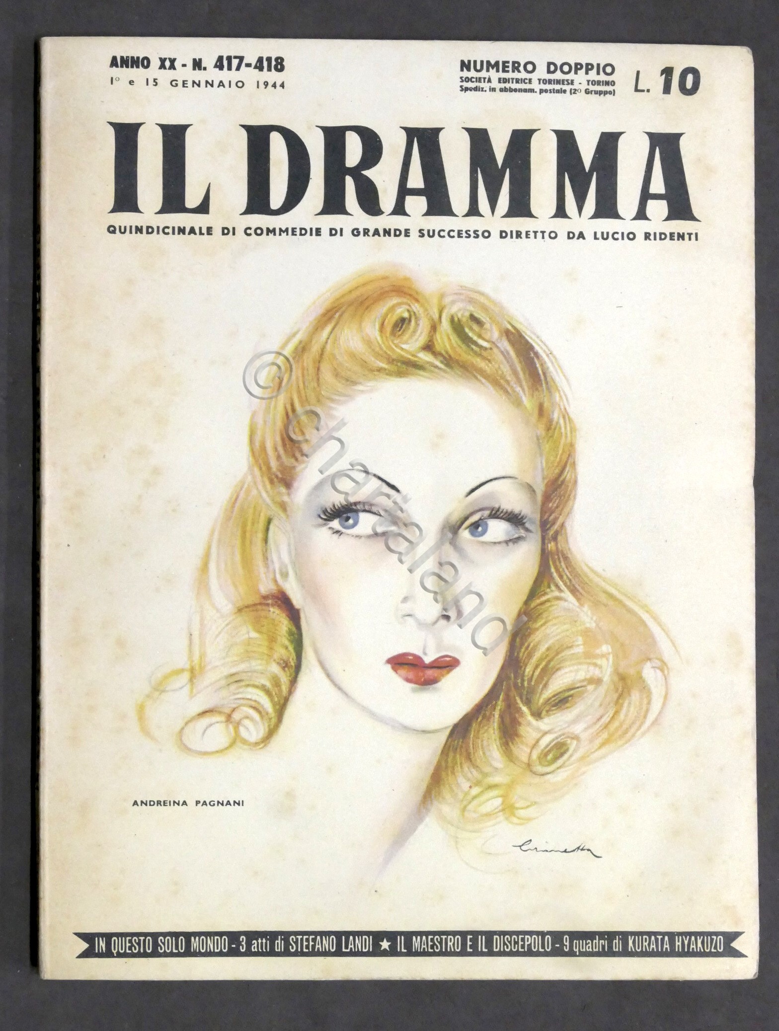 Il Dramma - Quindicinale di commedie - N. 417-418 - …