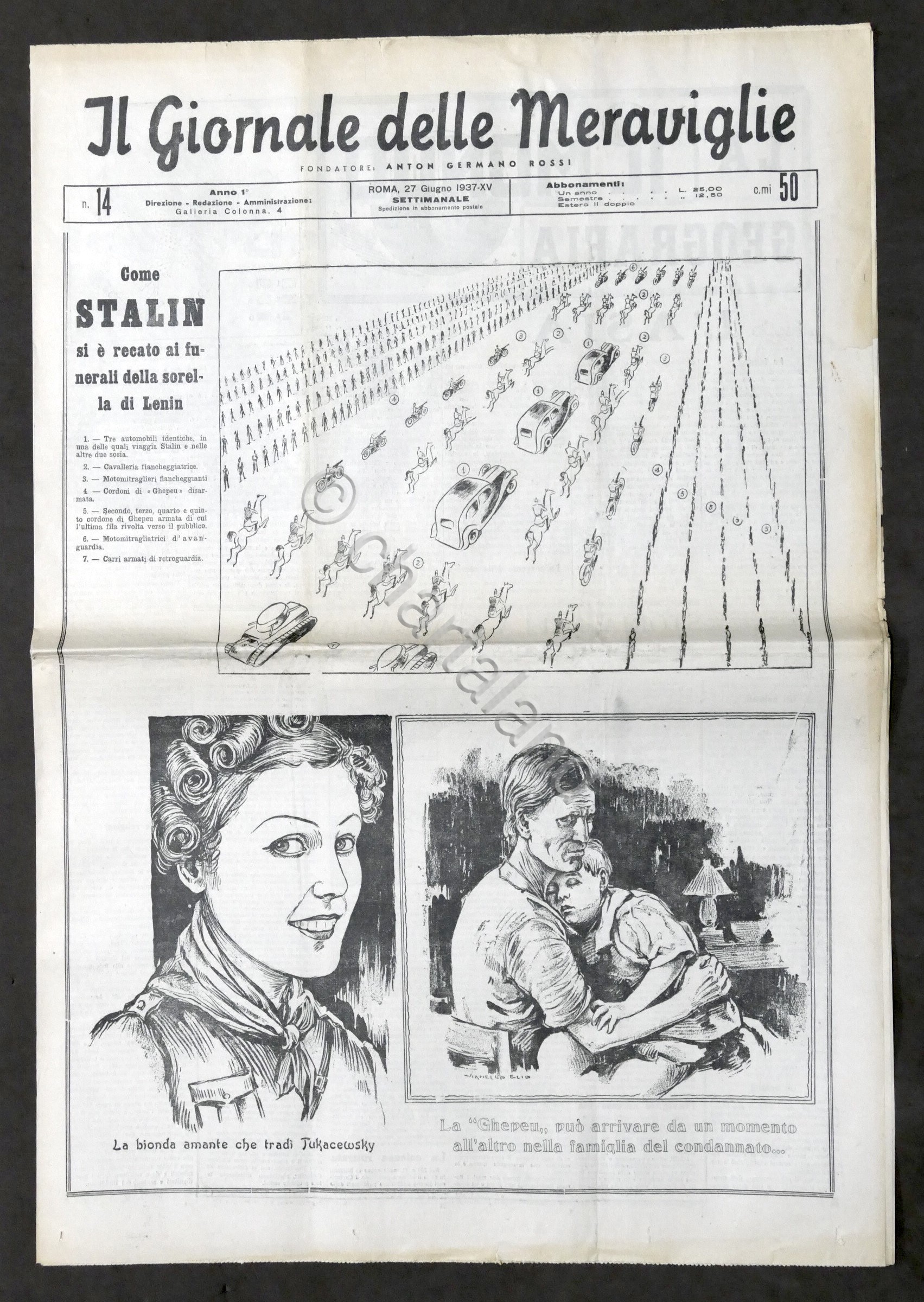 Il Giornale delle Meraviglie N.14 Stalin ai funerali della sorella …