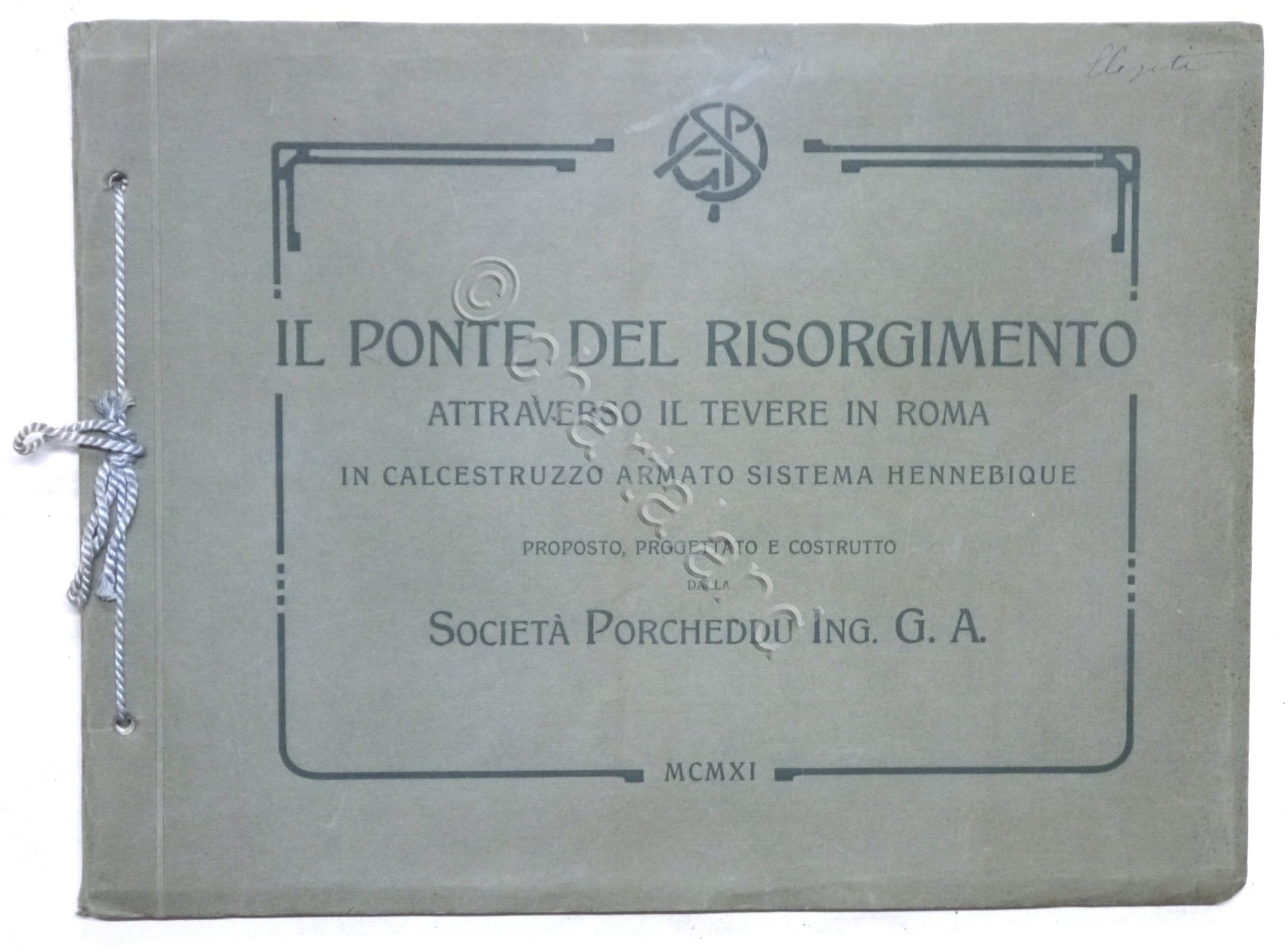 Il Ponte del Risorgimento attraverso il Tevere in Roma - …