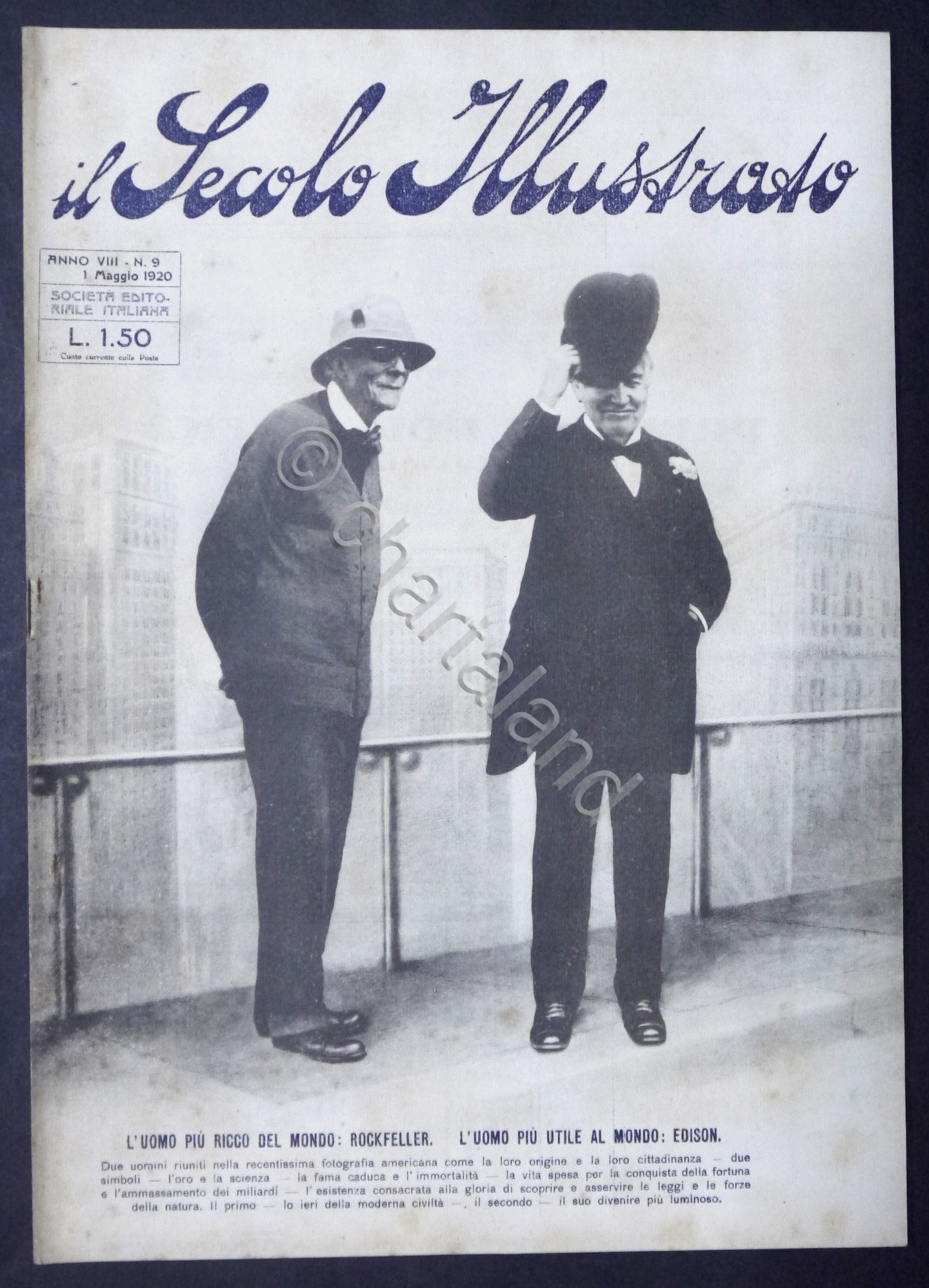 Il Secolo Illustrato n. 9 - 1° Maggio 1920 - …