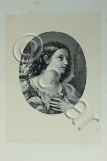 Incisione d'autore '800 da dipinto di Maratta dis Granara inc …