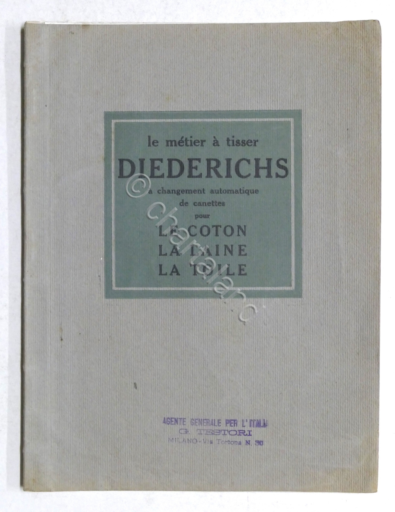 Industria Tessile - Le metier a tisser Diederichs changement automatique …