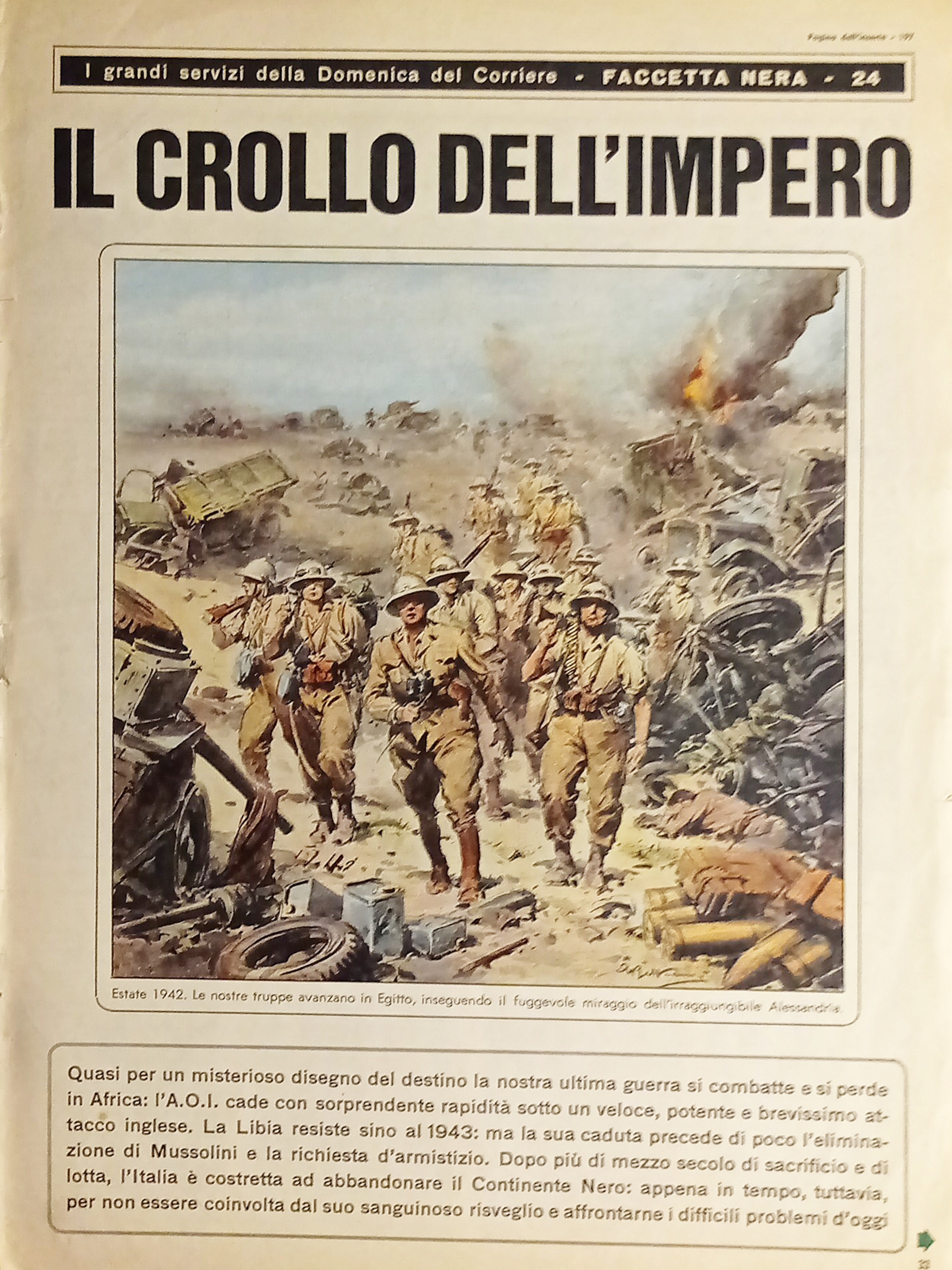 Inserti della Domenica del Corriere - Faccetta Nera N. 24 …