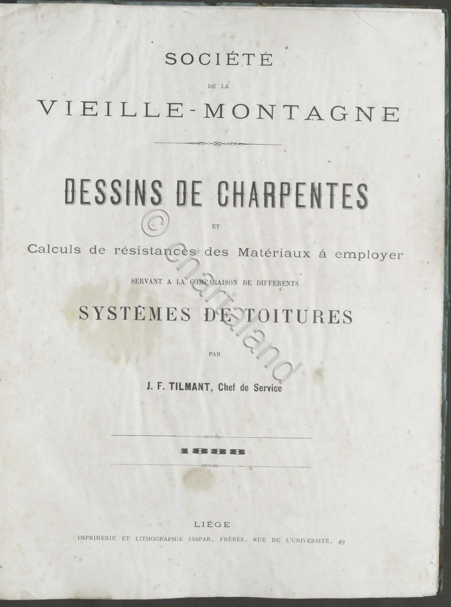 J.F. Tilmant - Dessins de Charpentes et calculs de resistances …